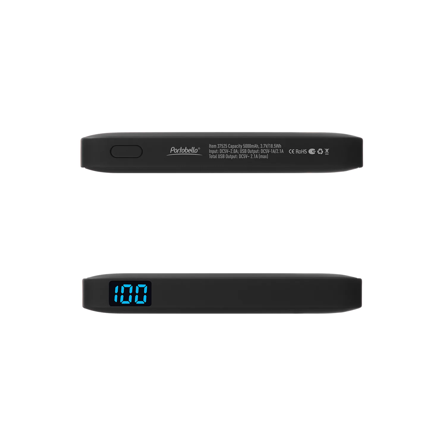 Внешний аккумулятор с подсветкой Анкор (Ancor) 5000 mAh, черный фото 5