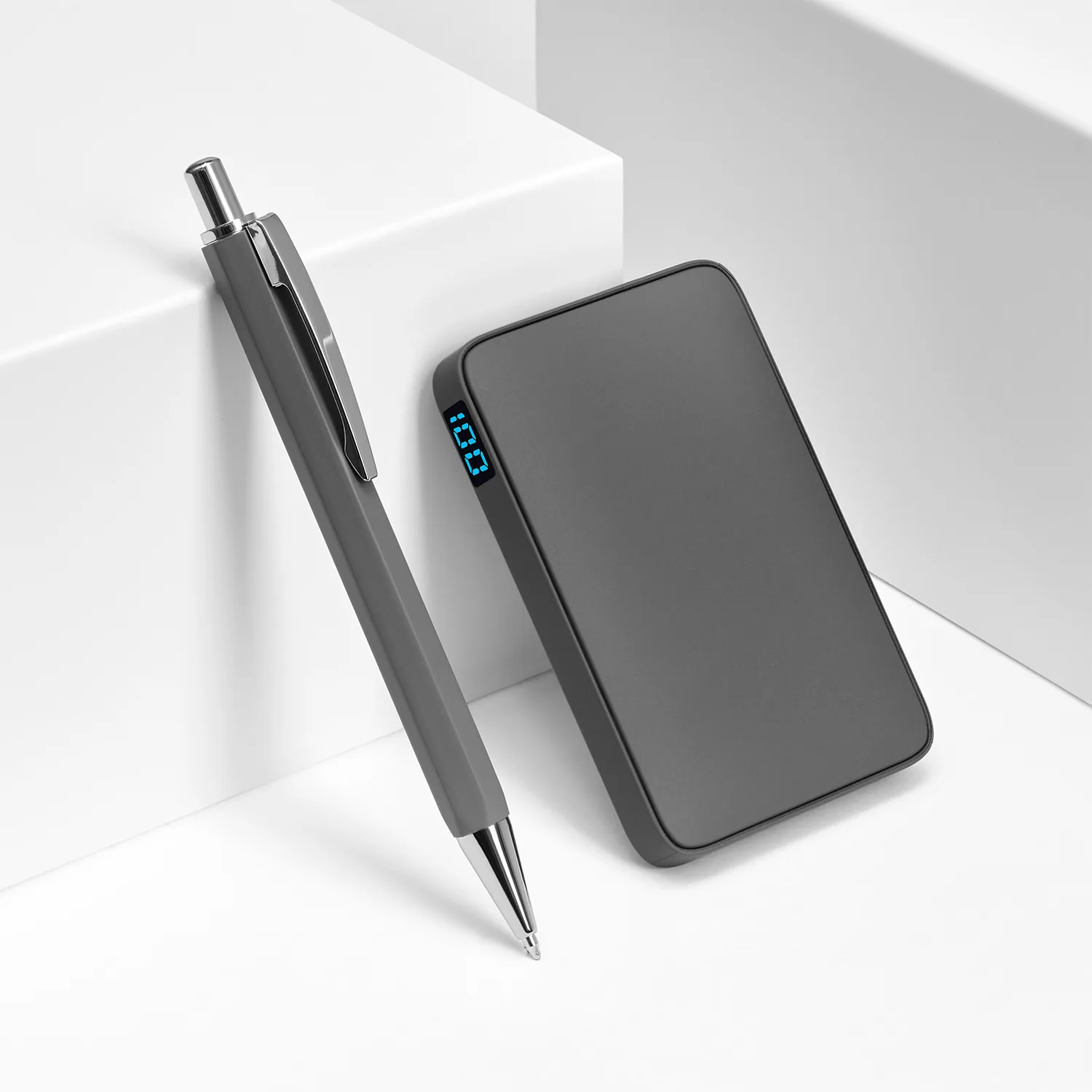 Внешний аккумулятор с подсветкой Анкор (Ancor) 5000 mAh, серый фото 9