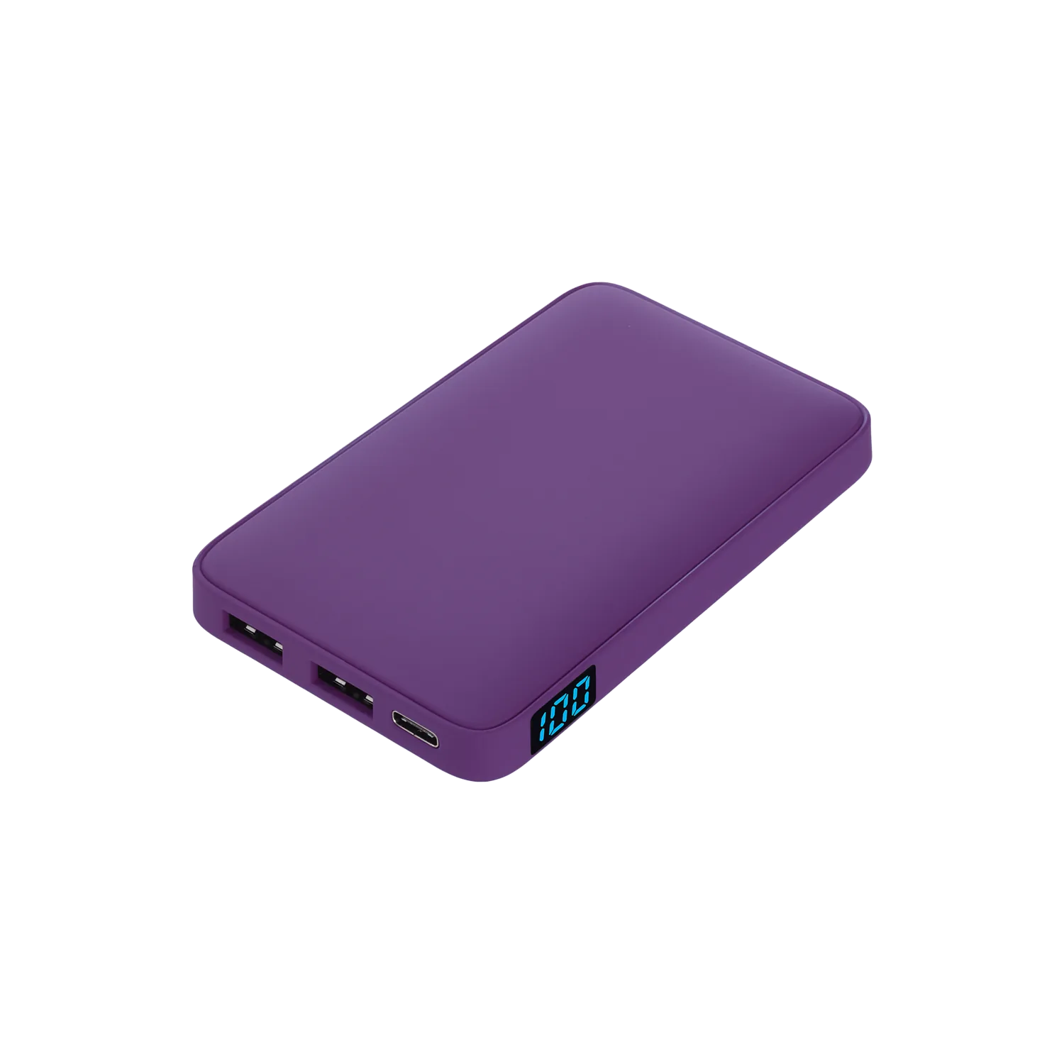 Внешний аккумулятор с подсветкой Анкор (Ancor) 5000 mAh, фиолетовый