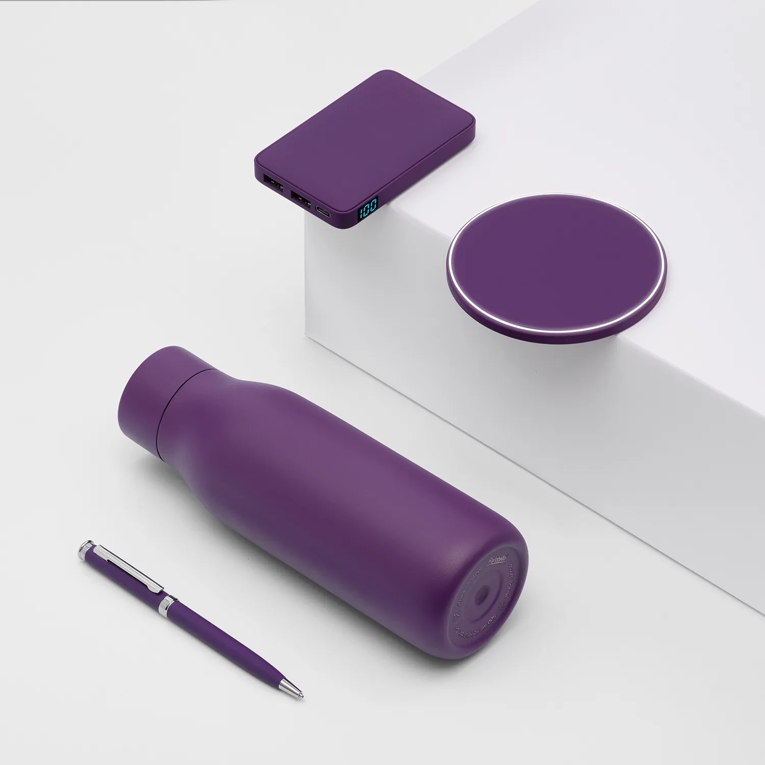 Внешний аккумулятор с подсветкой Анкор (Ancor) 5000 mAh, фиолетовый фото 12