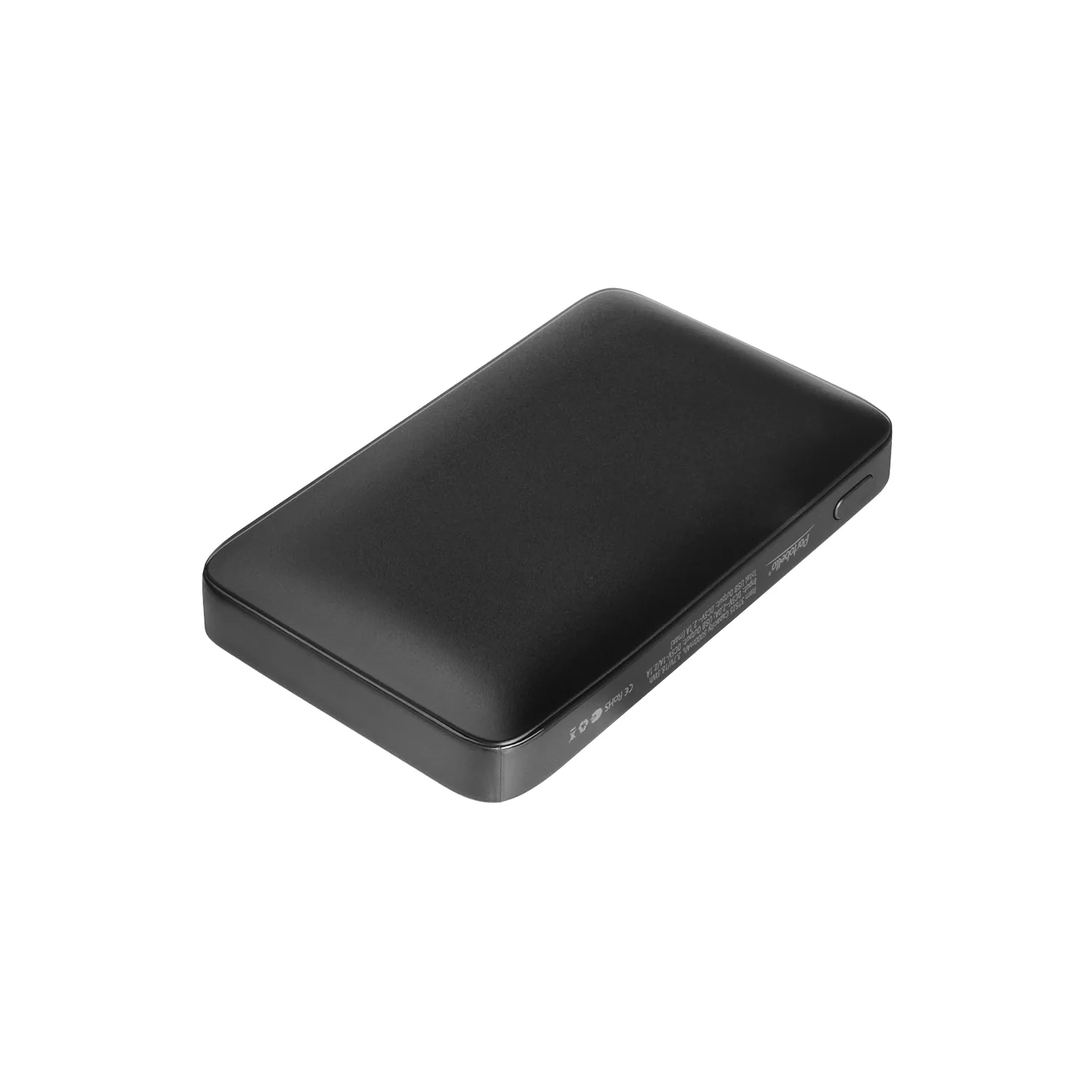 Внешний аккумулятор с цветной подсветкой Анкор Макс (Ancor Max) 5000 mAh, черный фото 2