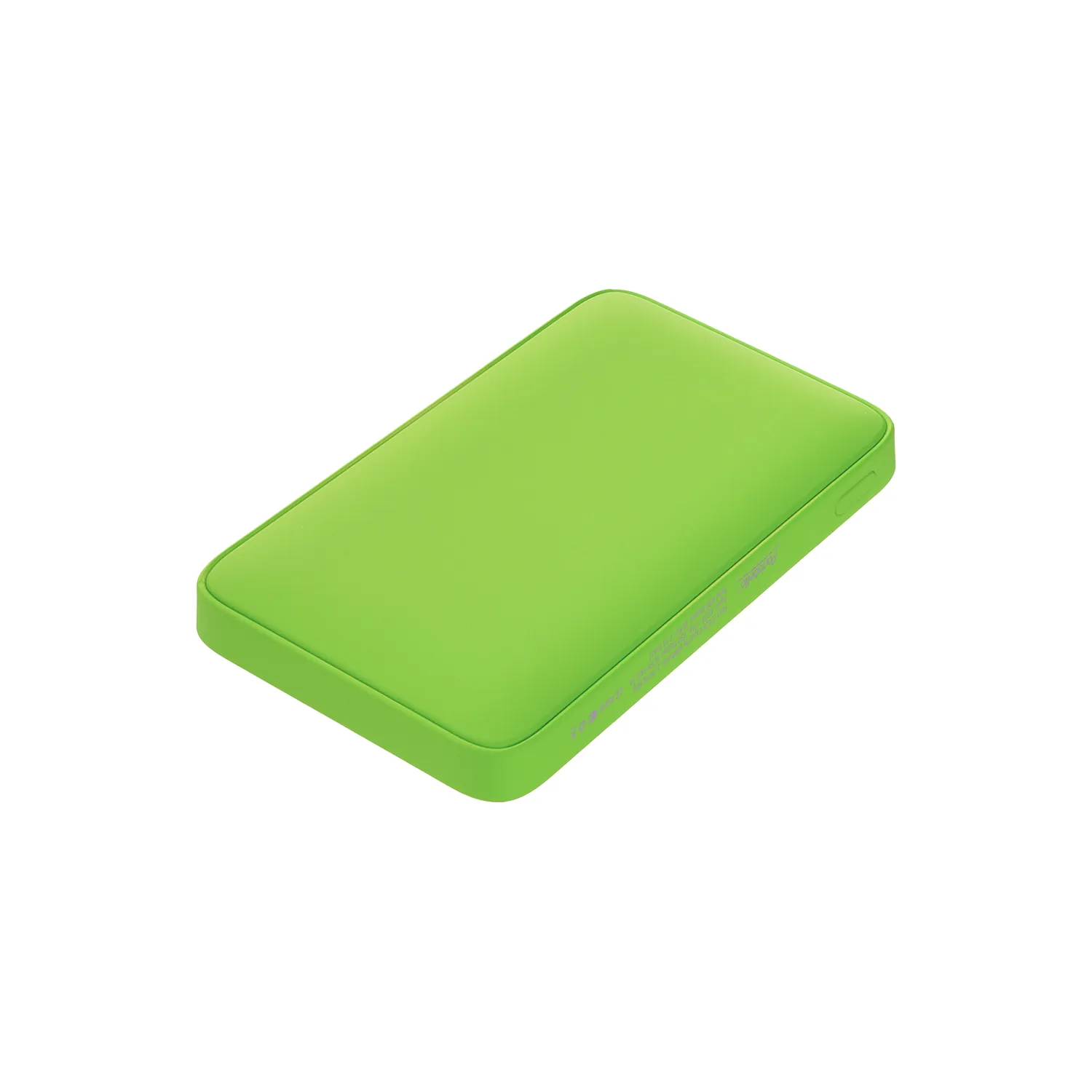 Внешний аккумулятор с подсветкой Анкор (Ancor) 5000 mAh, салатовый фото 2