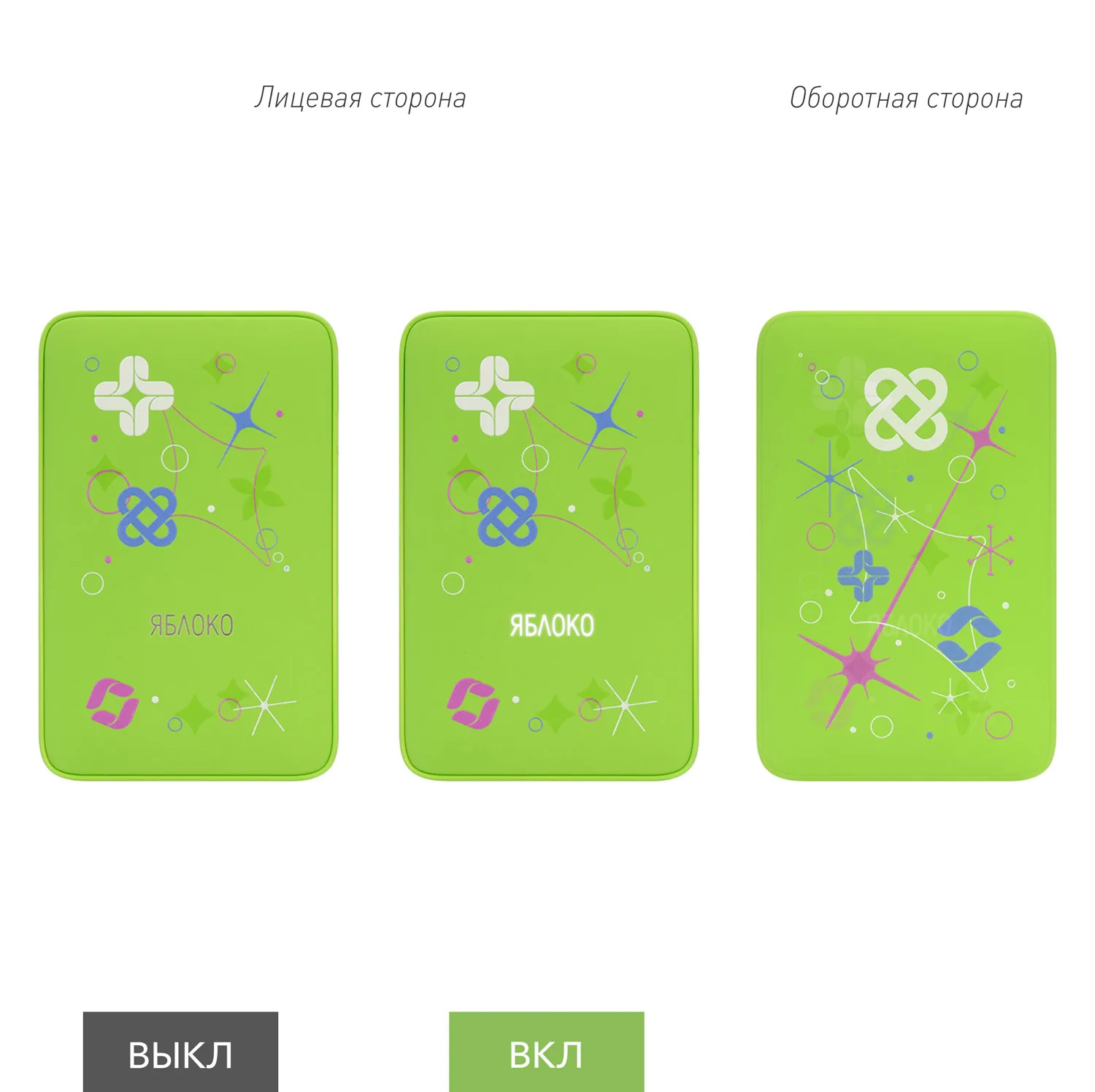 Внешний аккумулятор с подсветкой Анкор (Ancor) 5000 mAh, салатовый фото 10