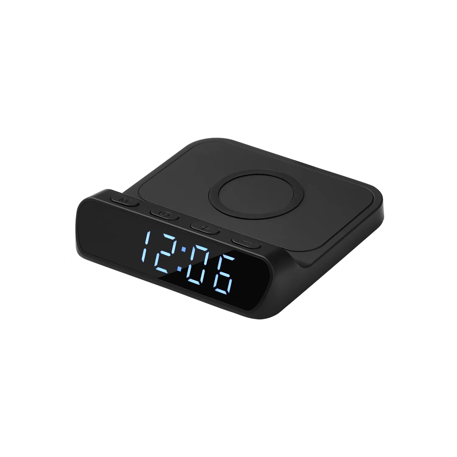Зарядная станция с часами 15W Ригель (Rigel), черная