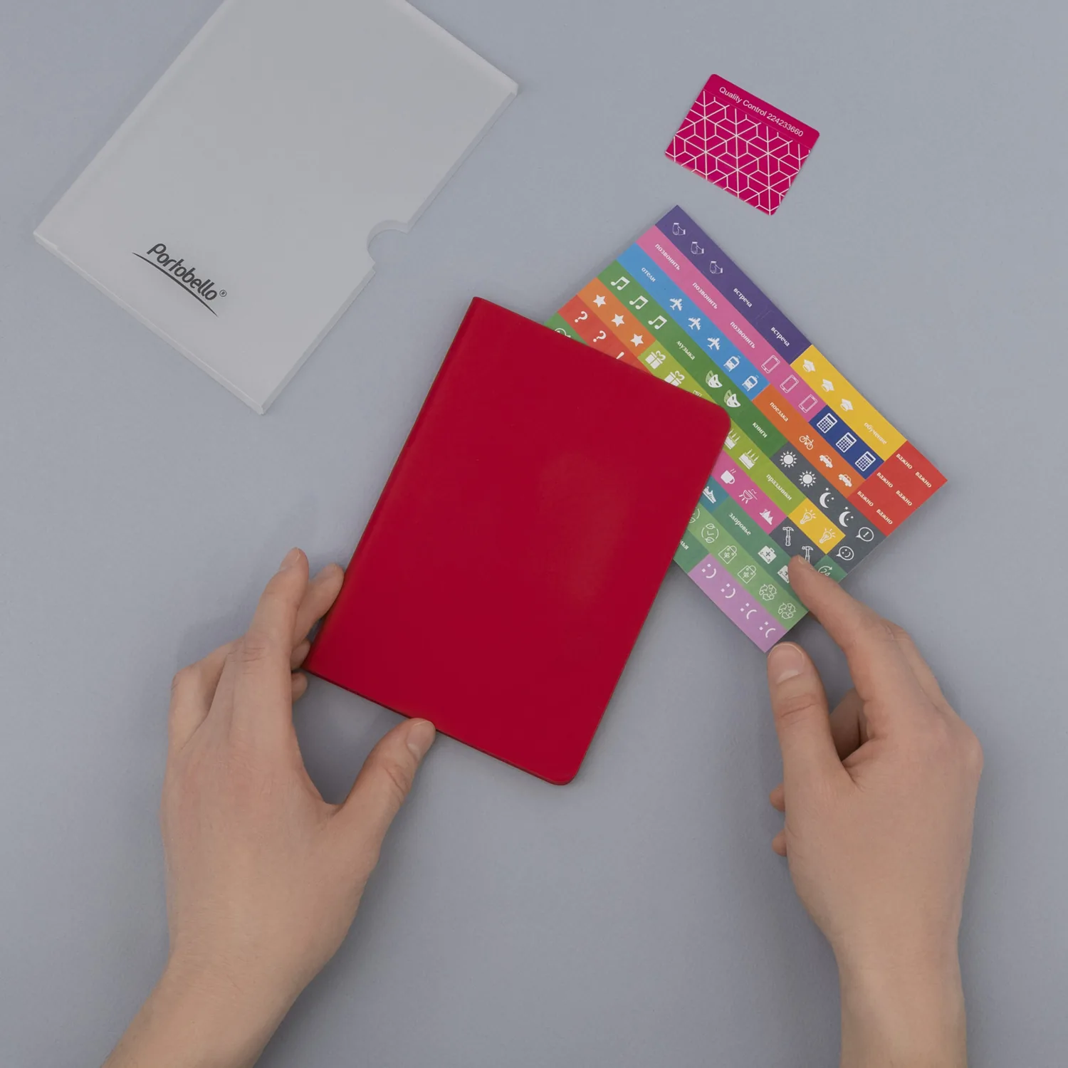 Ежедневник Спарк мини (Spark mini) A6 недатированный, красный фото 11