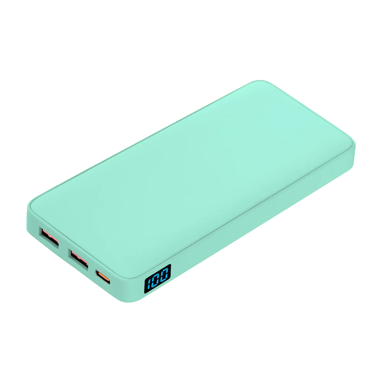 Внешний аккумулятор с подсветкой Анкор Плюс PD (Ancor PD Plus) 10000 mAh, бирюзовый