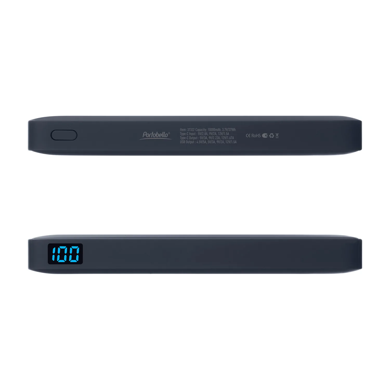 Внешний аккумулятор с подсветкой Анкор Плюс PD (Ancor PD Plus) 10000 mAh, синий фото 5