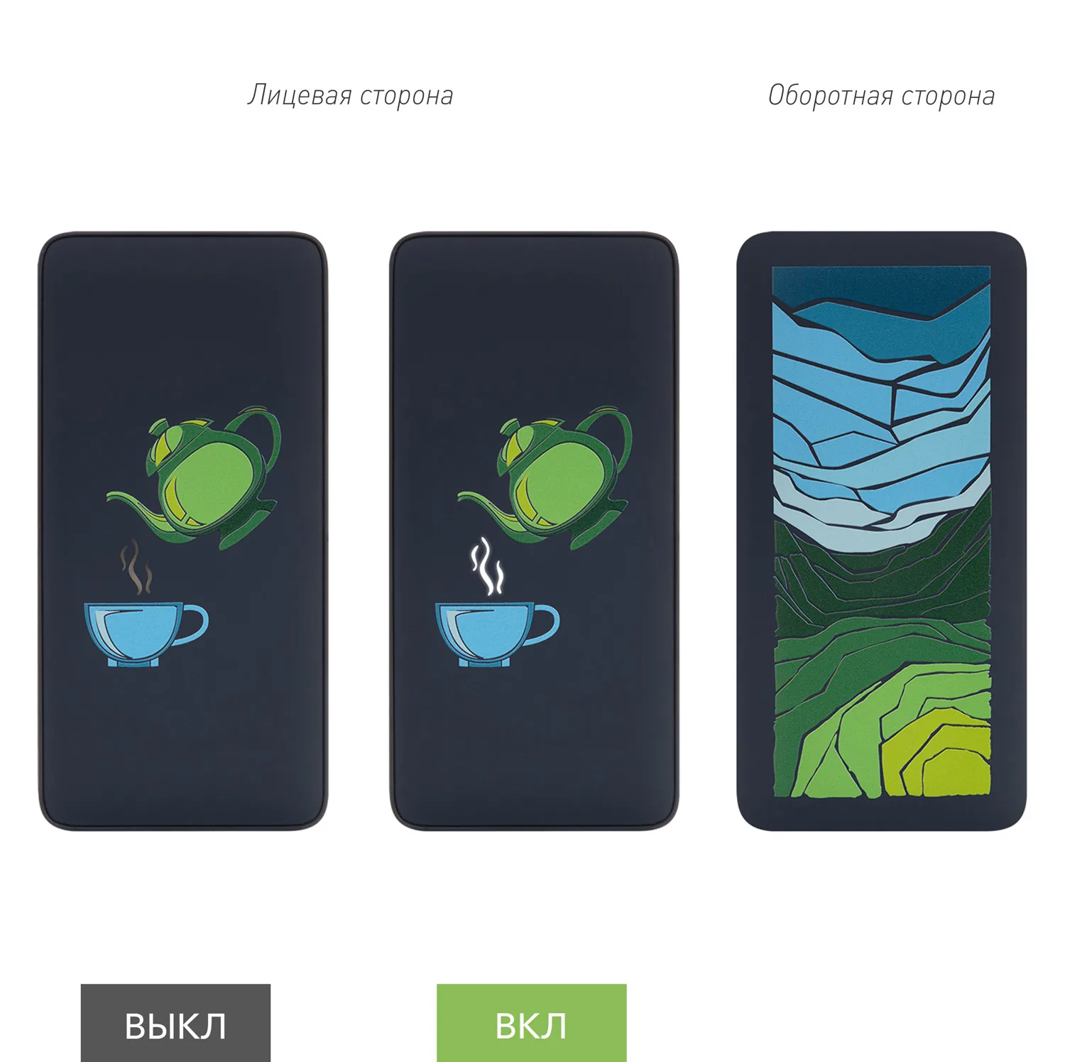 Внешний аккумулятор с подсветкой Анкор Плюс PD (Ancor PD Plus) 10000 mAh, синий фото 11
