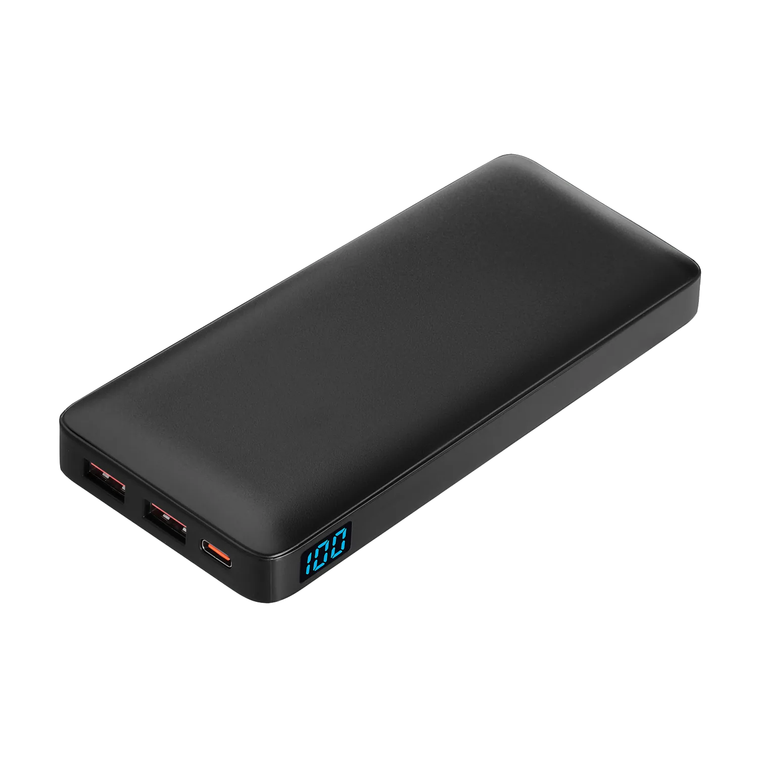 Внешний аккумулятор с цветной подсветкой Анкор Макс Плюс PD (Ancor PD Max Plus) 10000 mAh, черный