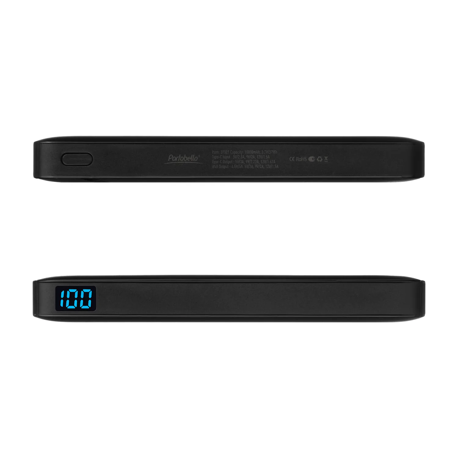 Внешний аккумулятор с цветной подсветкой Анкор Макс Плюс PD (Ancor PD Max Plus) 10000 mAh, черный фото 5