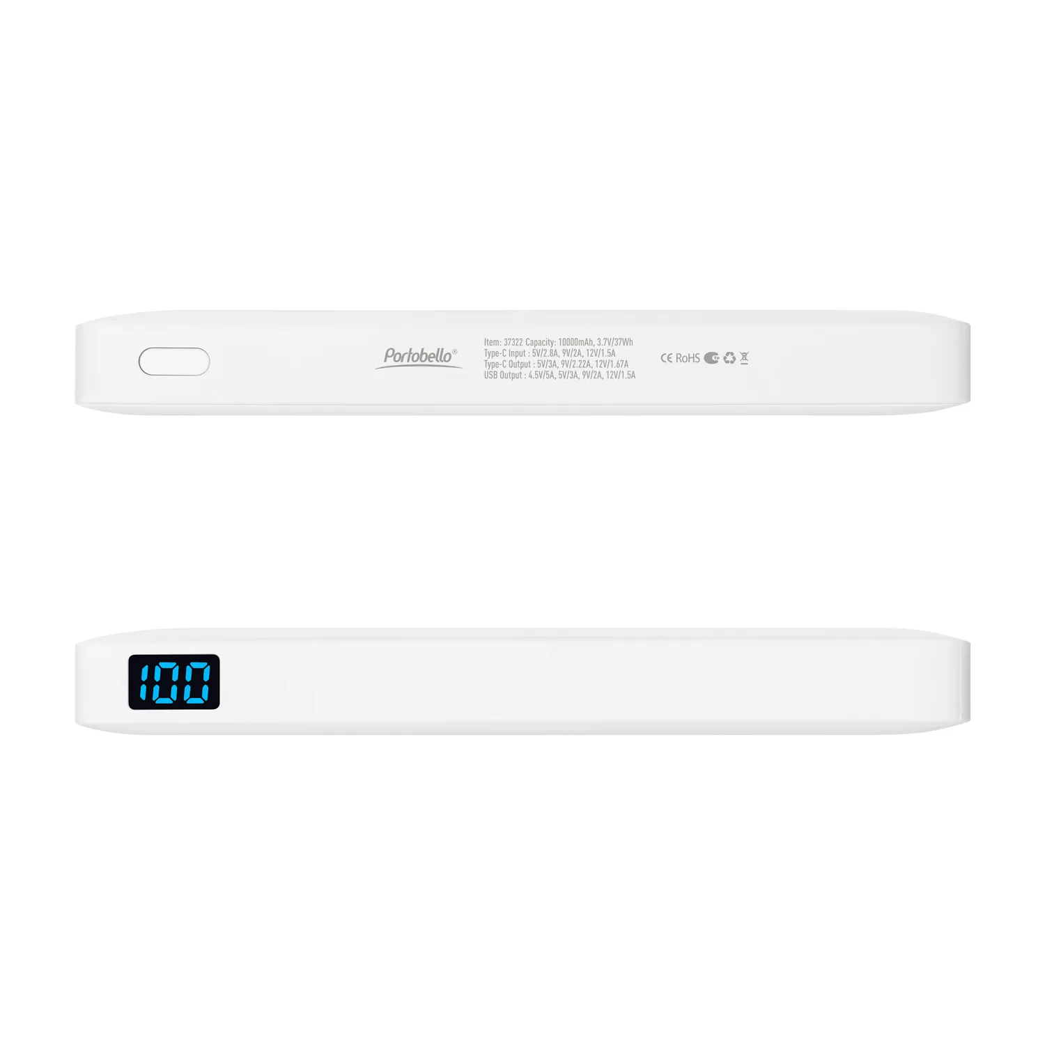 Внешний аккумулятор с подсветкой Анкор Плюс PD (Ancor PD Plus) 10000 mAh, белый фото 5