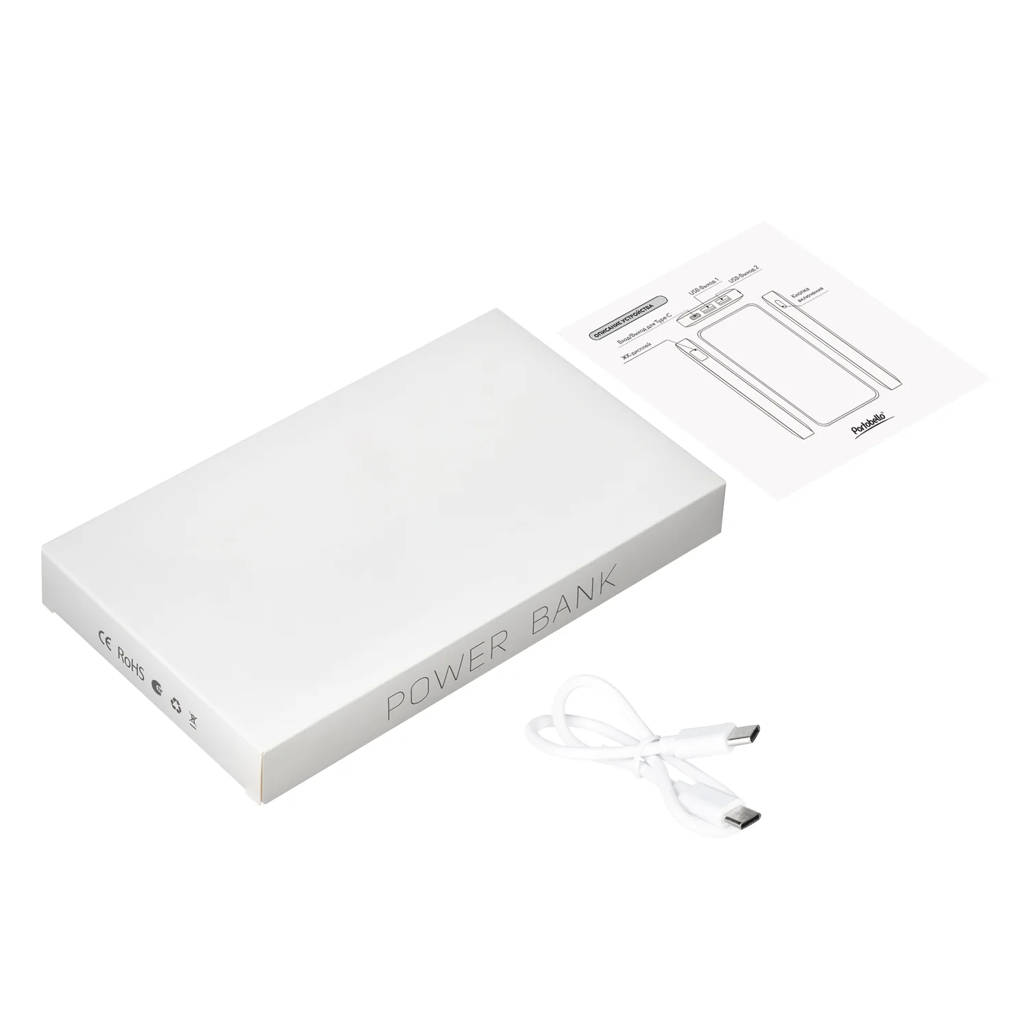 Внешний аккумулятор с подсветкой Анкор Плюс PD (Ancor PD Plus) 10000 mAh, белый фото 12