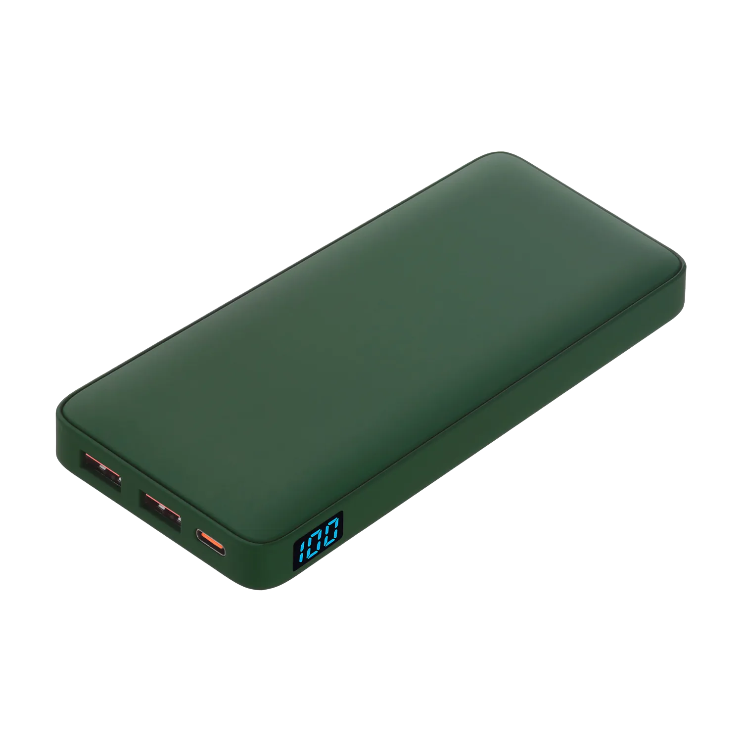 Внешний аккумулятор с подсветкой Анкор Плюс PD (Ancor PD Plus) 10000 mAh, зеленый