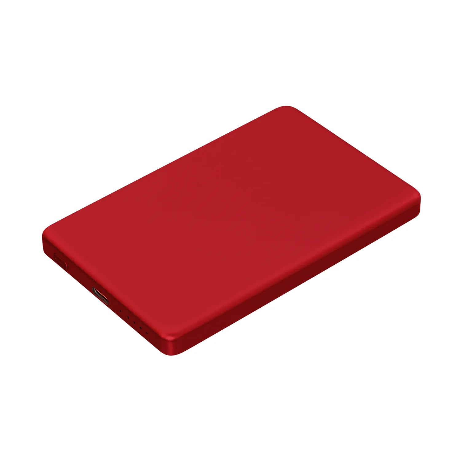 Внешний аккумулятор Атлантис (Atlantis) PD 5000mAh с функцией беспроводной зарядки 15W, красный фото 2