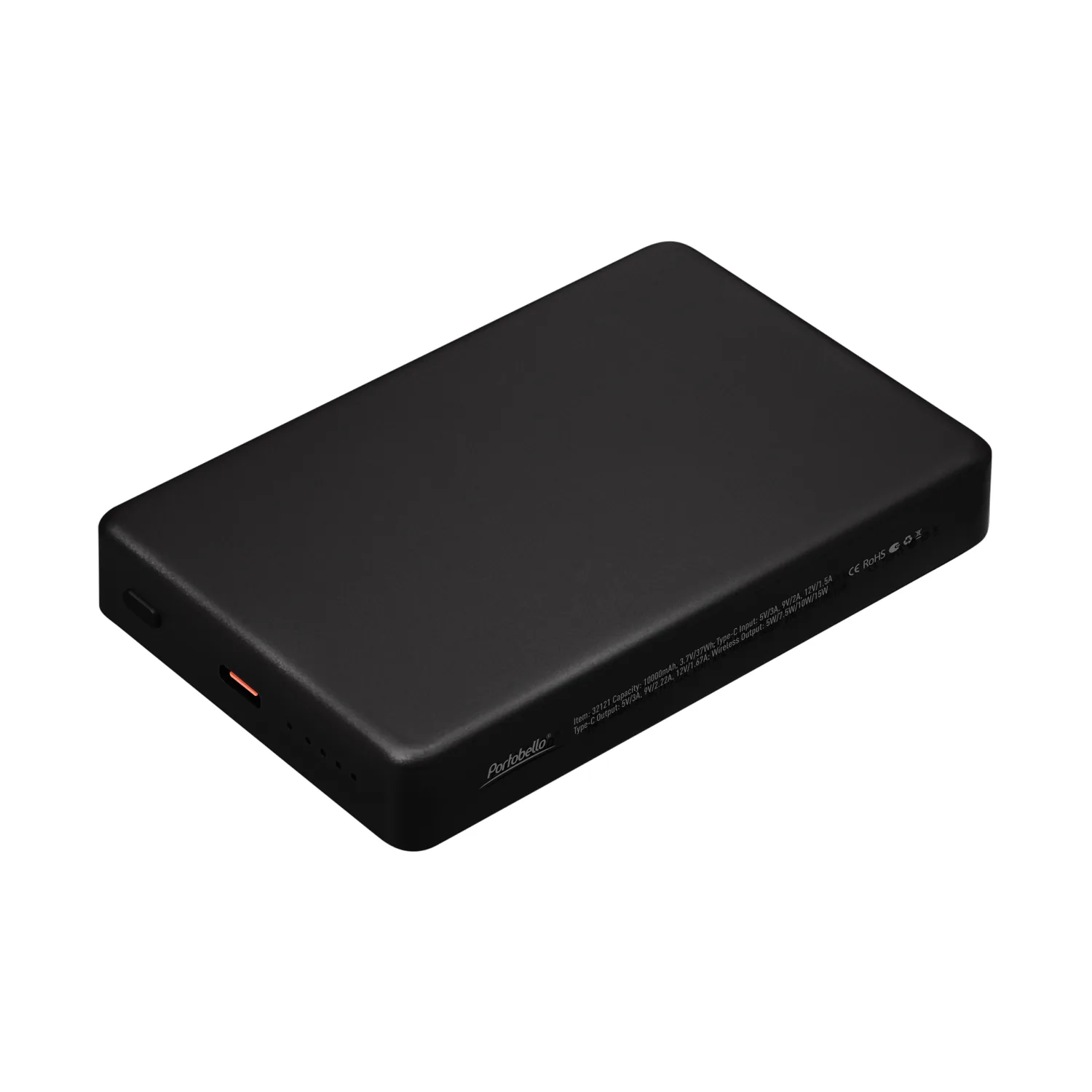 Внешний аккумулятор Атлантис Плюс PD (Atlantis PD Plus) 10000mAh с функцией беспроводной зарядки 15W, черный фото 2