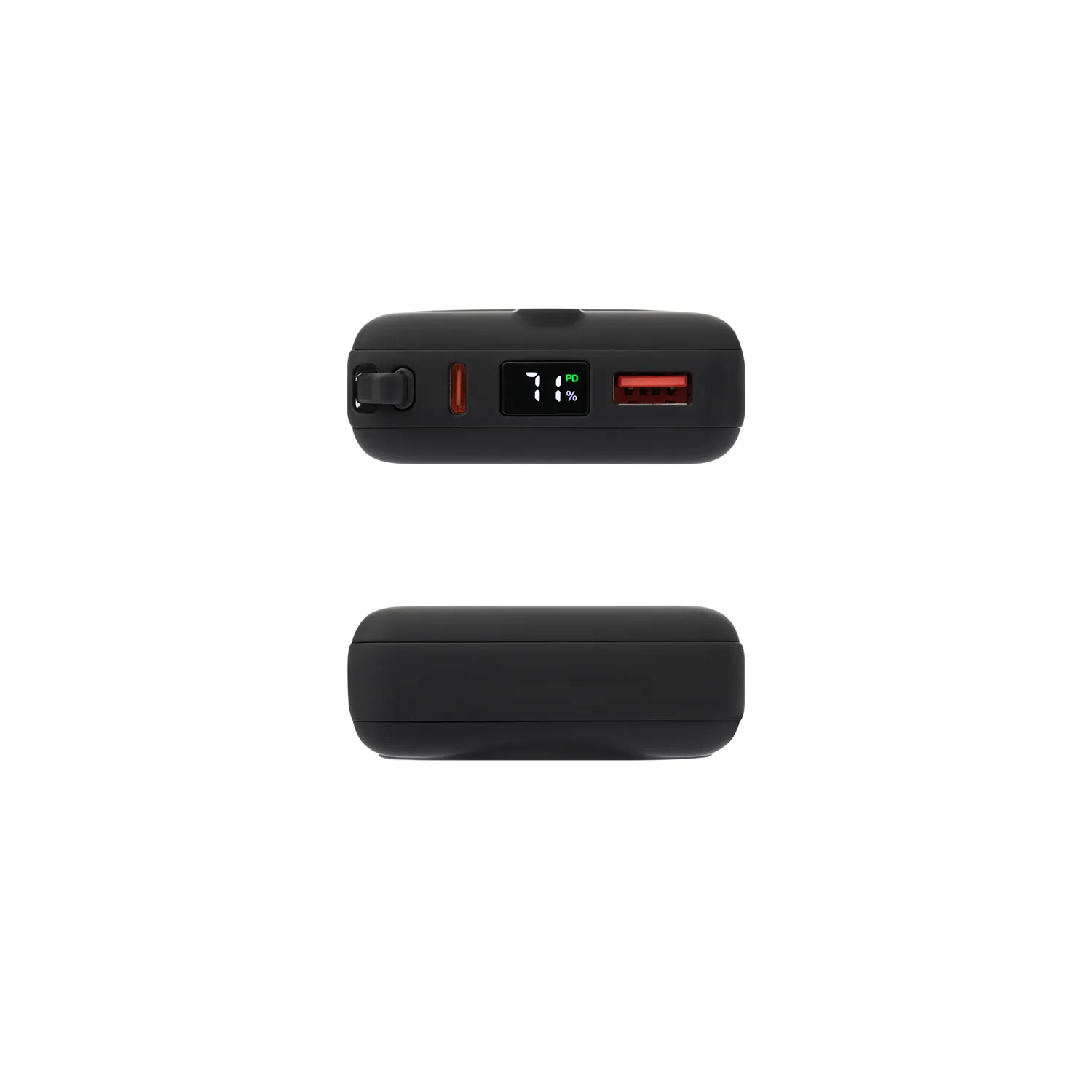 Внешний аккумулятор с подсветкой Риттер PD (Ritter PD) 10000mAh с функцией беспроводной зарядки 15W, черный фото 8