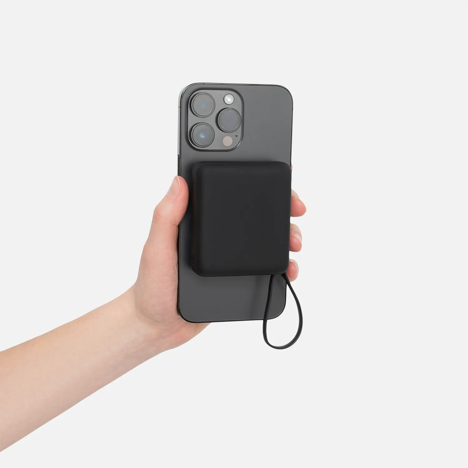 Внешний аккумулятор с подсветкой Риттер PD (Ritter PD) 10000mAh с функцией беспроводной зарядки 15W, черный фото 10