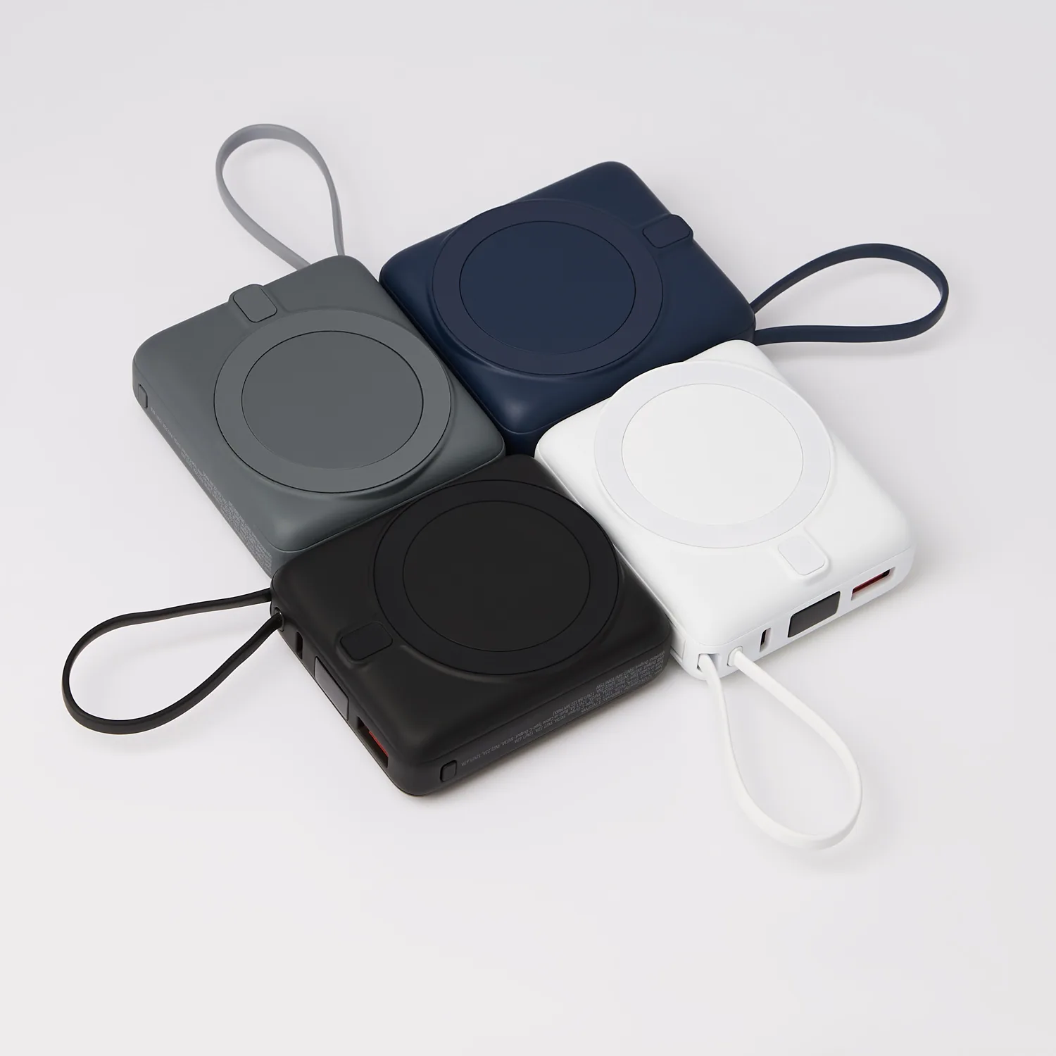 Внешний аккумулятор с подсветкой Риттер PD (Ritter PD) 10000mAh с функцией беспроводной зарядки 15W, черный фото 15