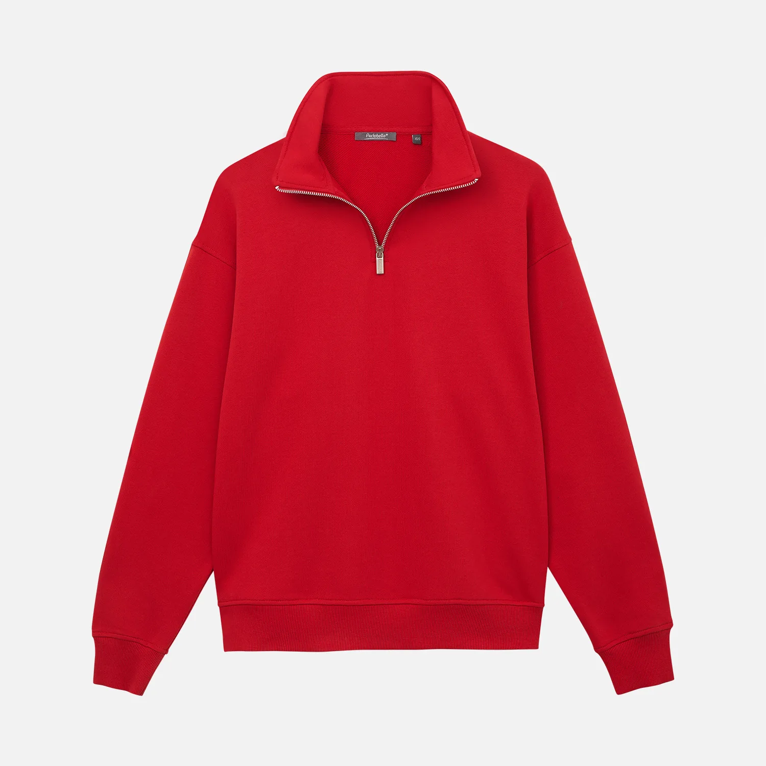 Толстовка на молнии унисекс Флоу (Flow), красная, размер XL/2XL фото 8