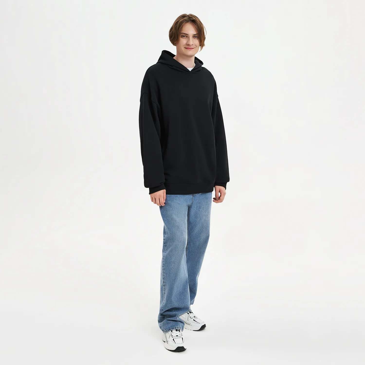 Худи оверсайз унисекс Фьюжн (Fusion), черный, размер 3XL/4XL фото 2