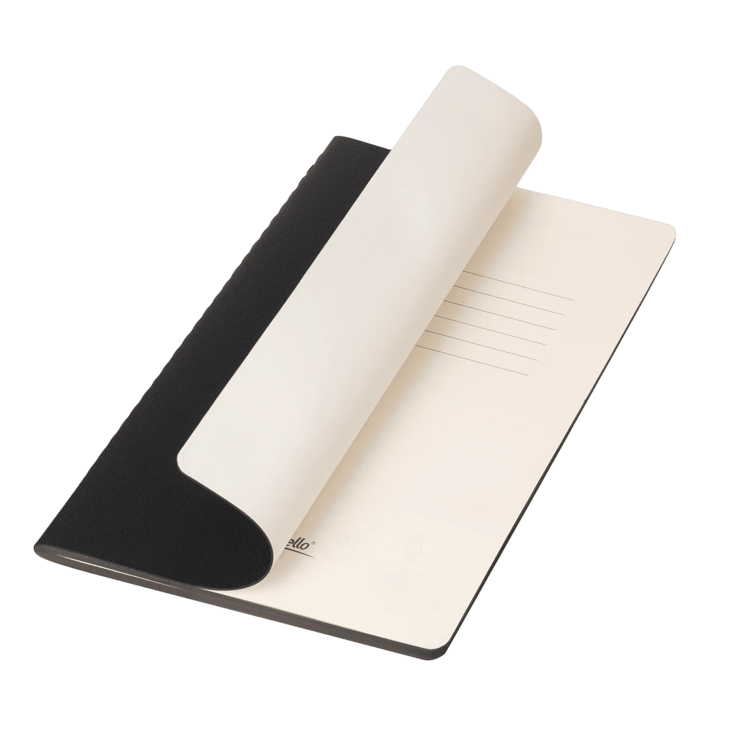 Блокнот Корса слим (Corsa slim), черный