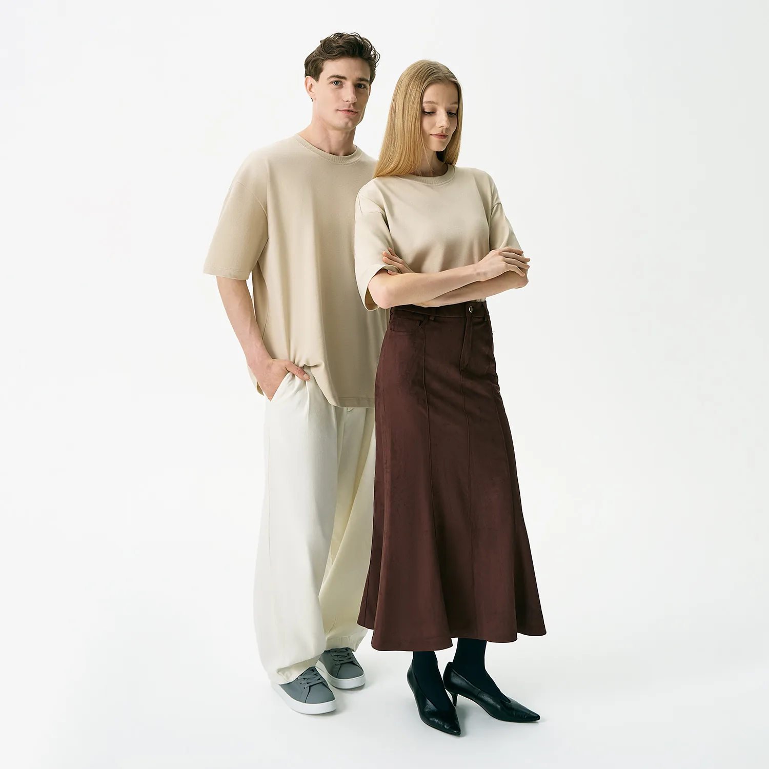 Футболка унисекс премиум Аура (Aura), 200гр. бежевый, размер 3XL/4XL фото 8