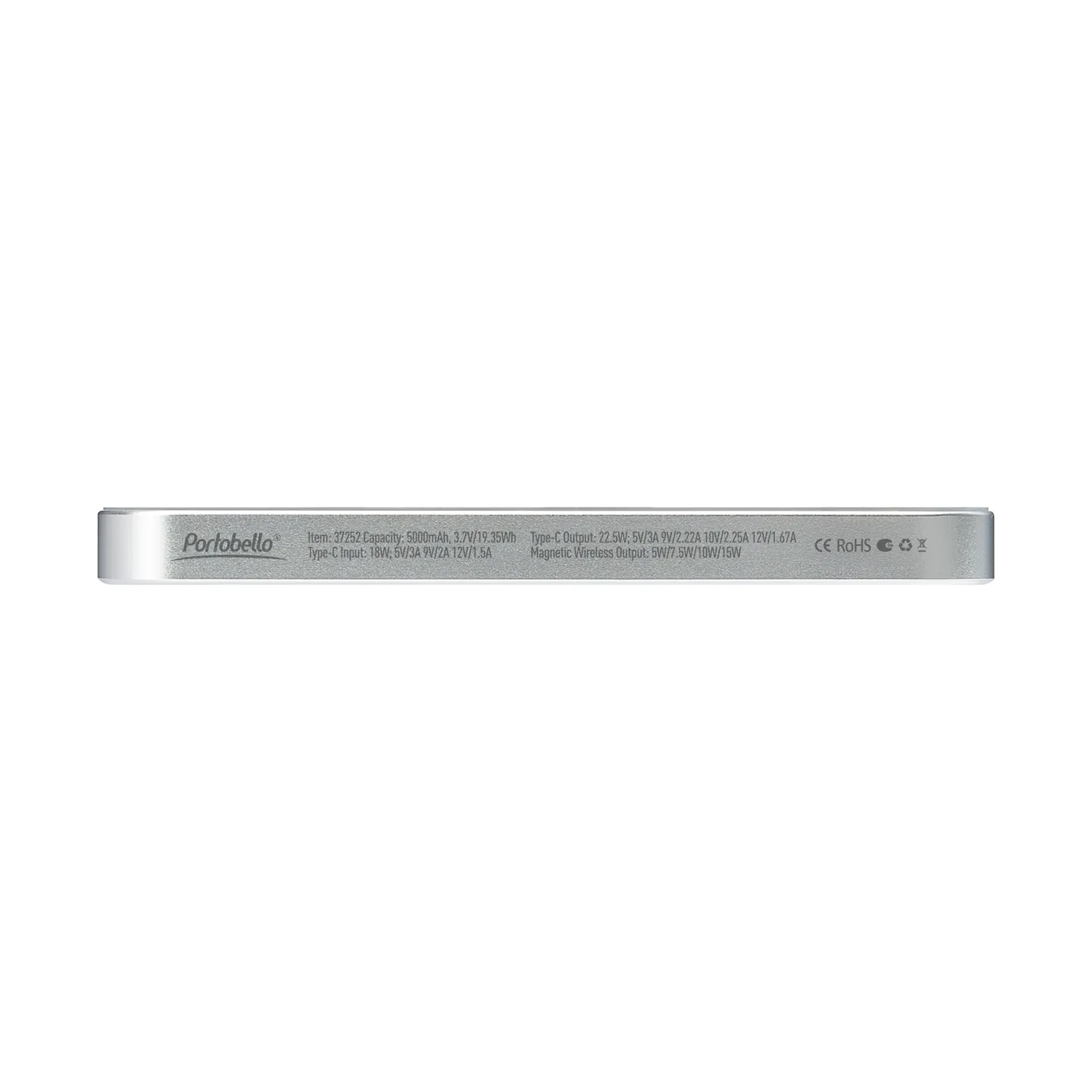 Внешний аккумулятор Артекс PD (Artex PD) 5000mAh с функцией беспроводной зарядки 15W, серебряный фото 4