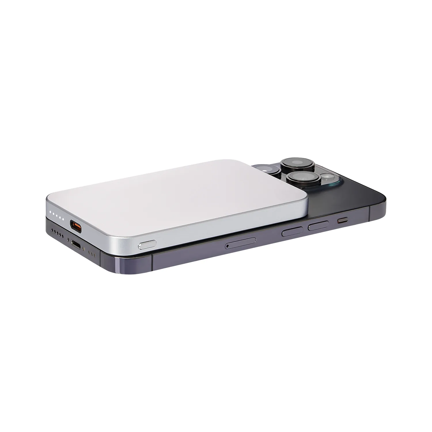 Внешний аккумулятор Артекс PD (Artex PD) 5000mAh с функцией беспроводной зарядки 15W, серебряный фото 7