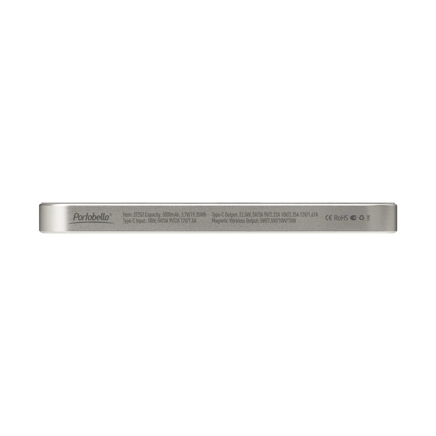 Внешний аккумулятор Артекс PD (Artex PD) 5000mAh с функцией беспроводной зарядки 15W, титановый фото 4