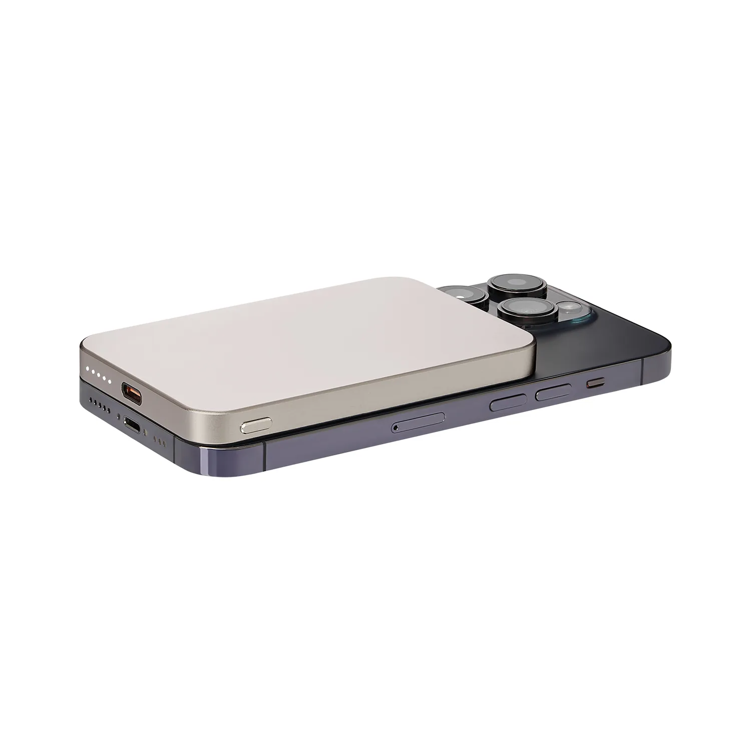 Внешний аккумулятор Артекс PD (Artex PD) 5000mAh с функцией беспроводной зарядки 15W, титановый фото 7