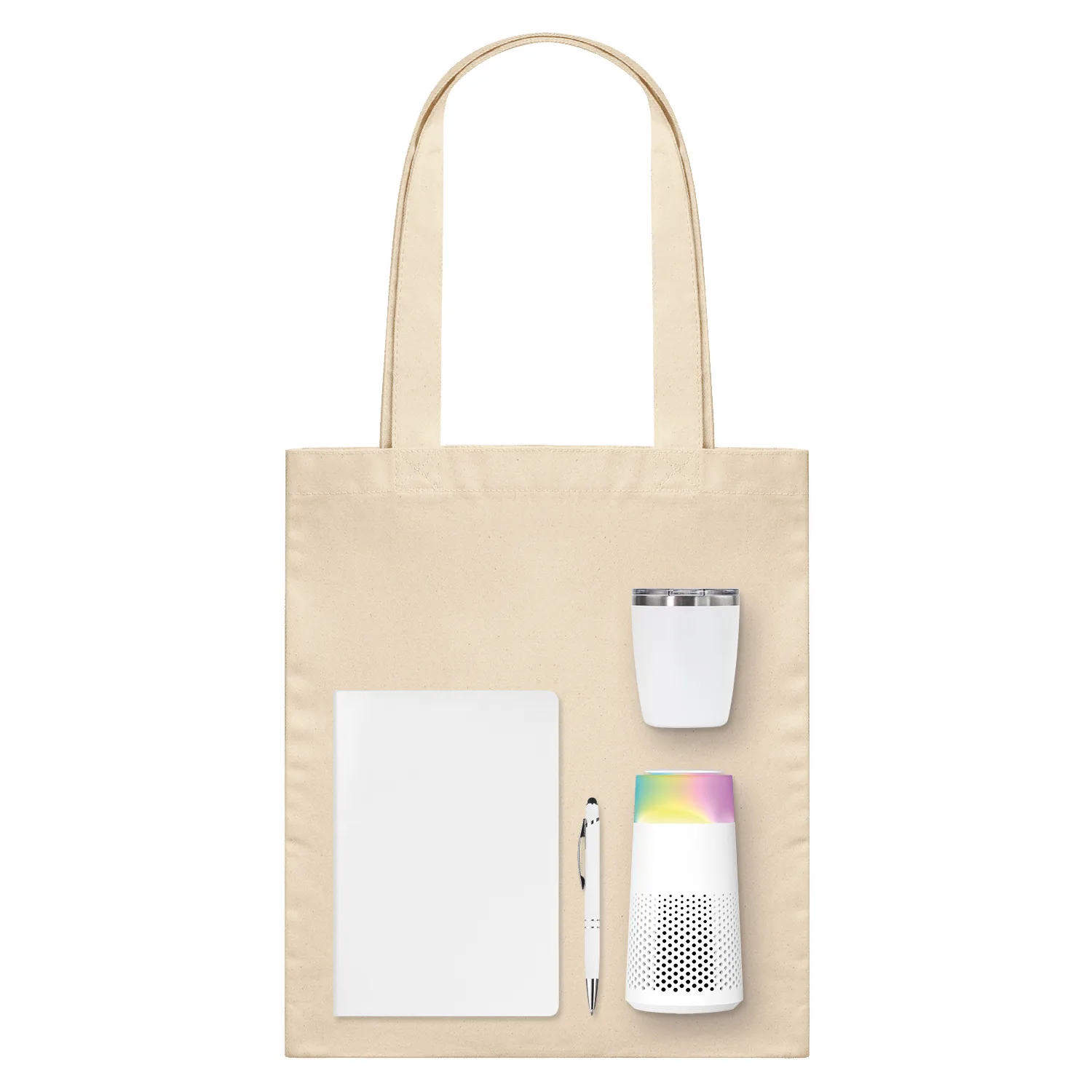 Подарочный набор Велком Пак Гэлакси (Welcome Pack Galaxy), белый  (термокружка, очиститель воздуха, ежедневник, ручка, шоппер)