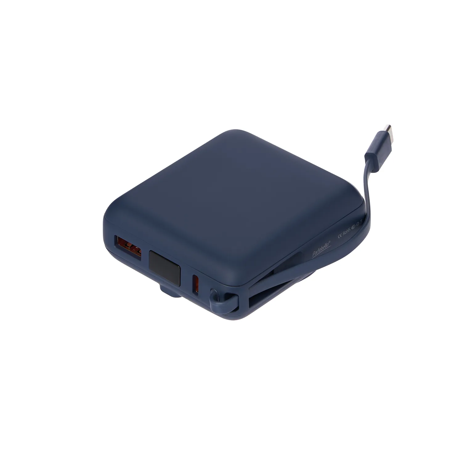 Внешний аккумулятор с подсветкой Риттер PD (Ritter PD) 10000mAh с функцией беспроводной зарядки 15W, синий фото 3