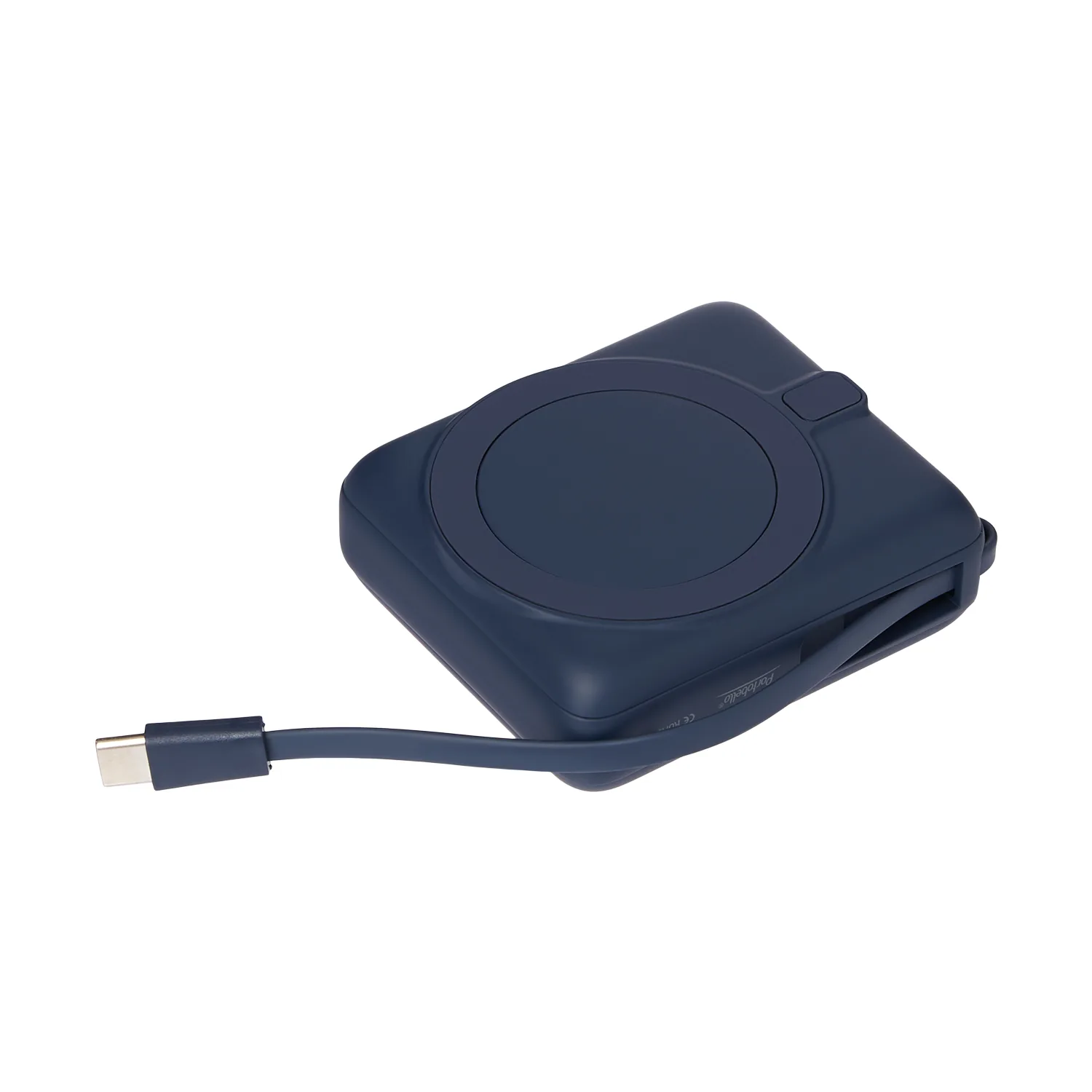 Внешний аккумулятор с подсветкой Риттер PD (Ritter PD) 10000mAh с функцией беспроводной зарядки 15W, синий фото 4