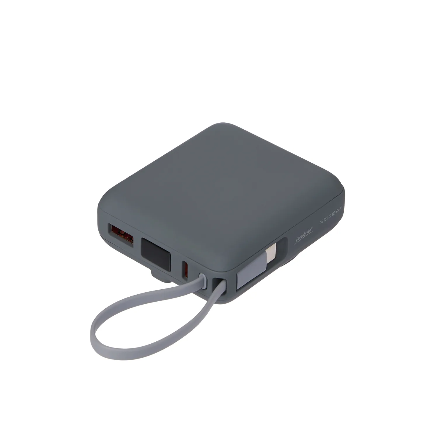 Внешний аккумулятор с подсветкой Риттер PD (Ritter PD) 10000mAh с функцией беспроводной зарядки 15W, серый фото 2