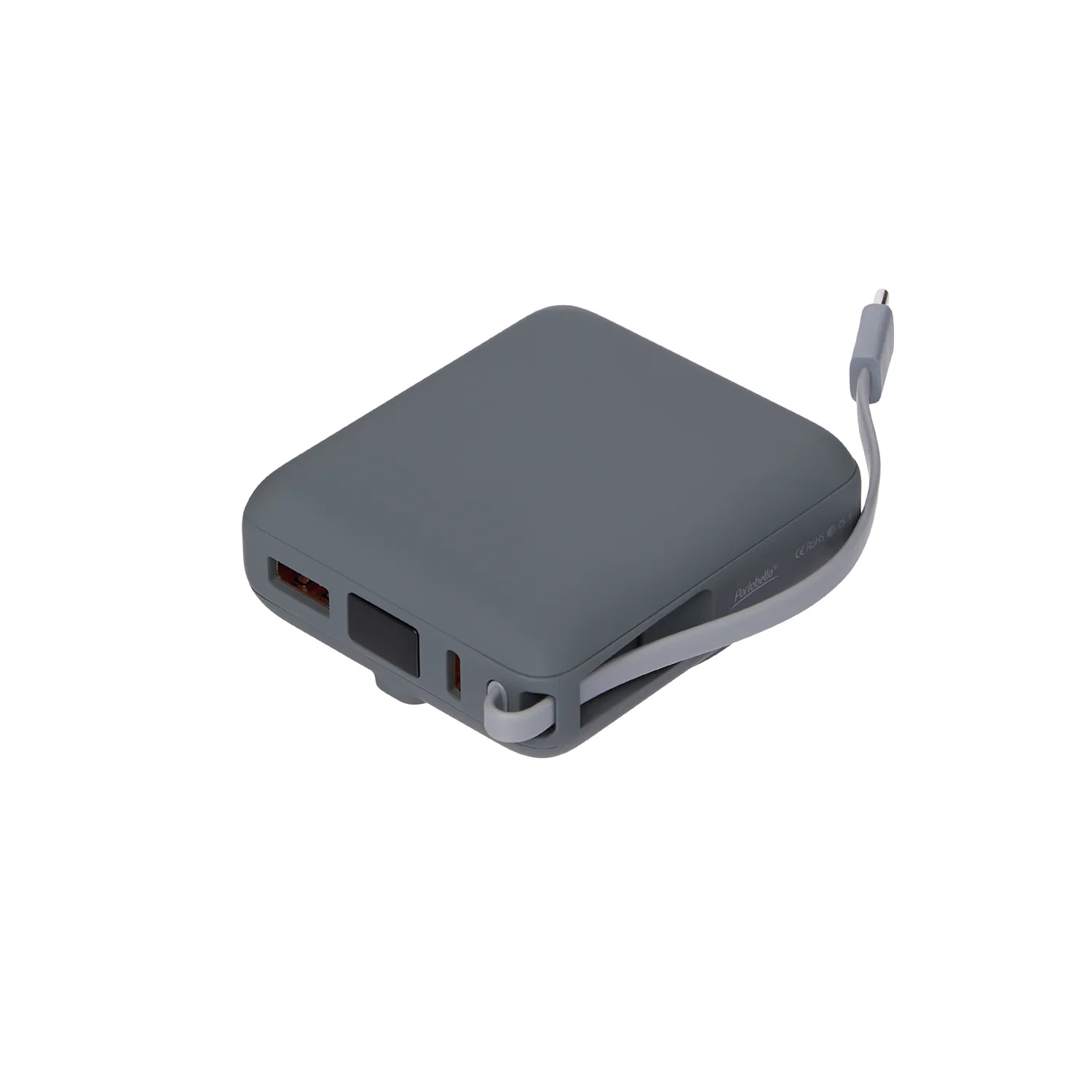 Внешний аккумулятор с подсветкой Риттер PD (Ritter PD) 10000mAh с функцией беспроводной зарядки 15W, серый фото 3