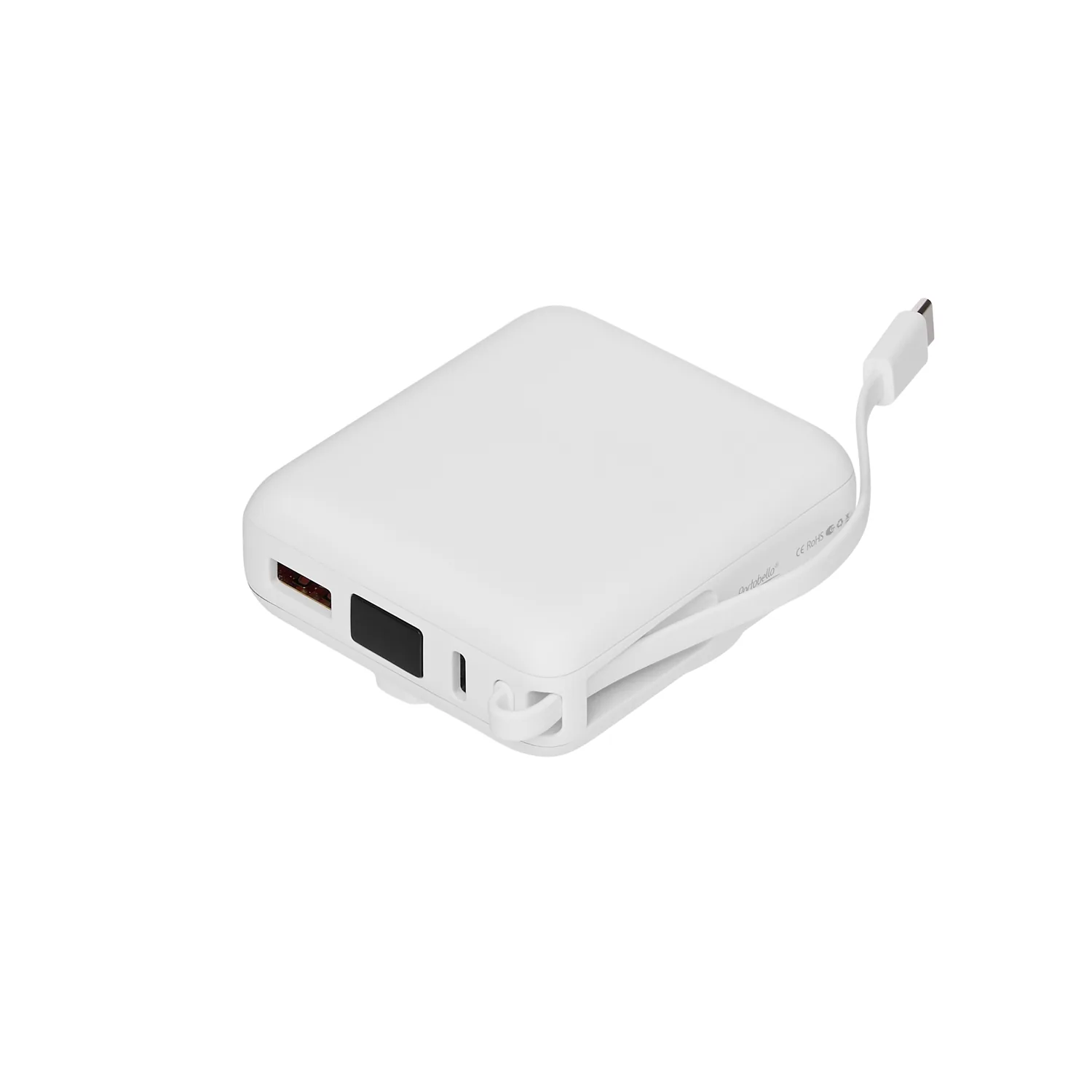 Внешний аккумулятор с подсветкой Риттер PD (Ritter PD) 10000mAh с функцией беспроводной зарядки 15W, белый фото 3