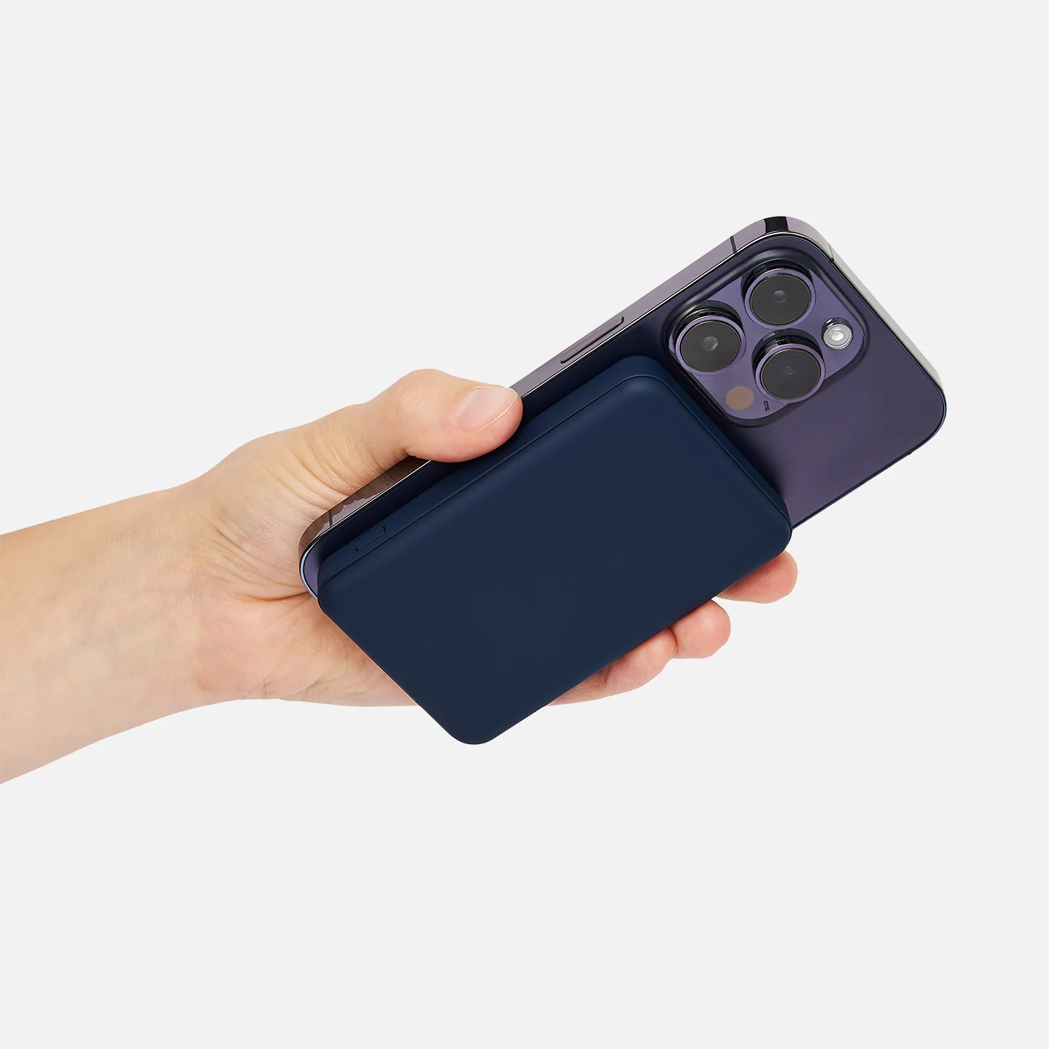 Внешний аккумулятор Ларго PD (Largo PD) 5000mAh с функцией беспроводной зарядки 15W, синий фото 9