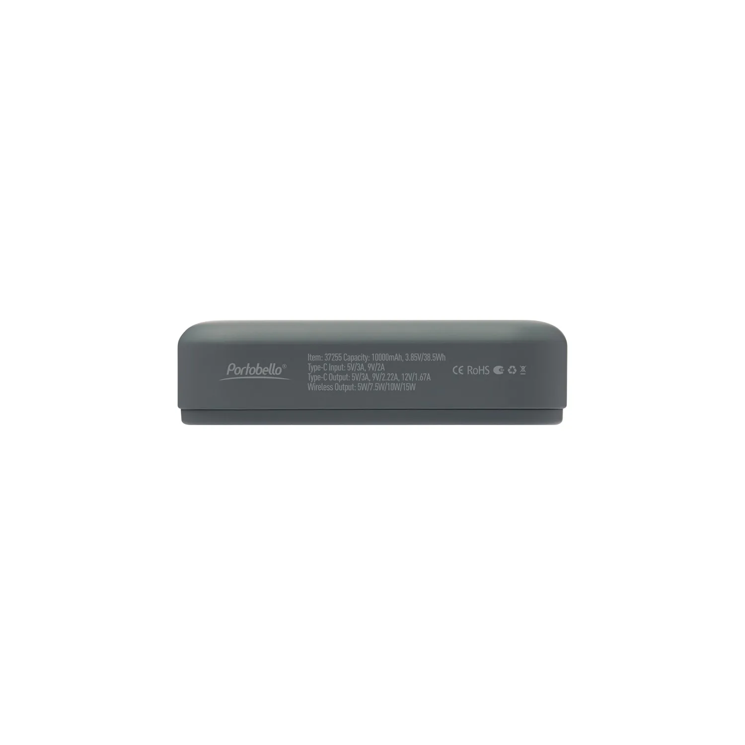 Внешний аккумулятор Юнион PD (Union PD) 10000mAh с функцией беспроводной зарядки 15W, серый фото 8