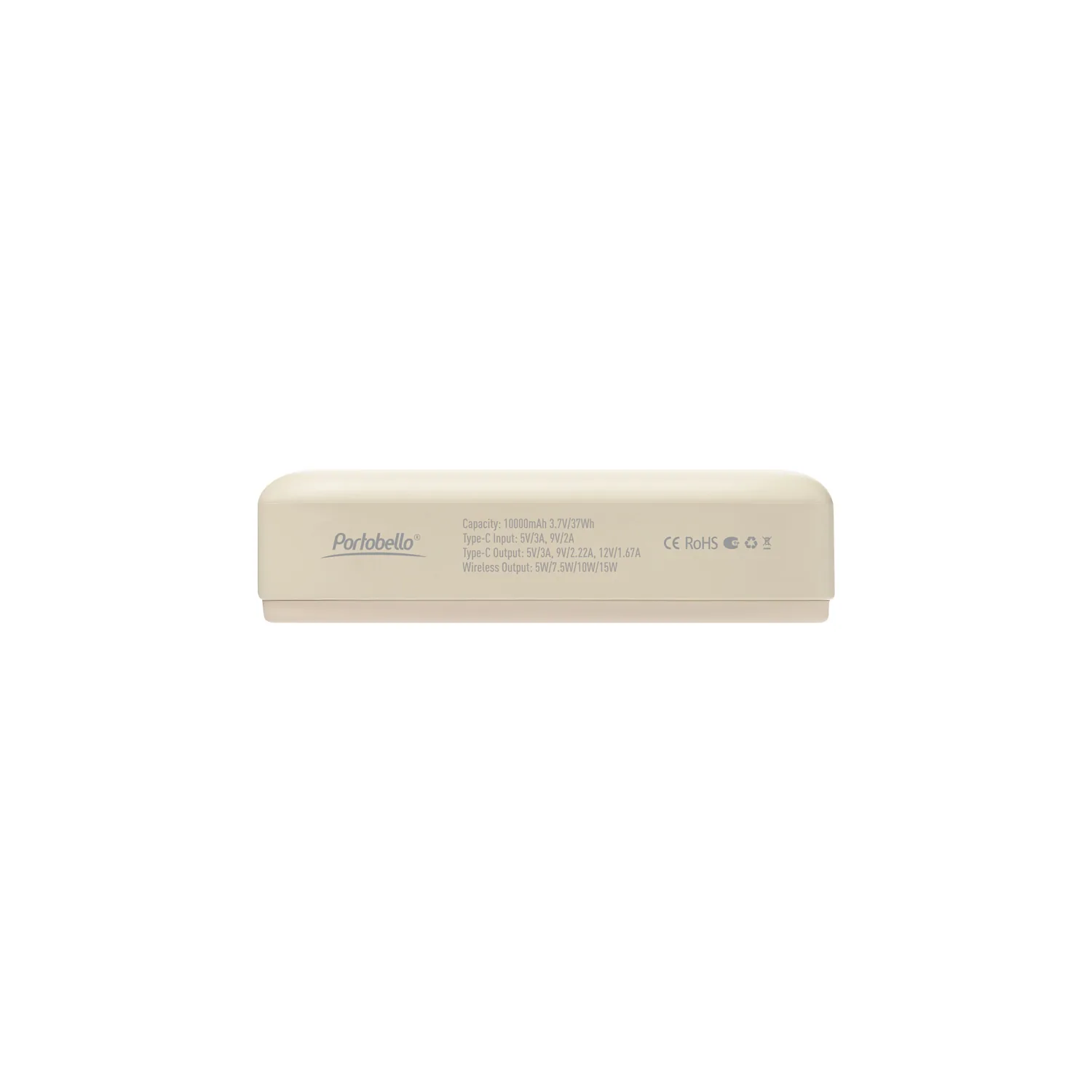 Внешний аккумулятор Юнион PD (Union PD) 10000mAh с функцией беспроводной зарядки 15W, бежевый фото 8