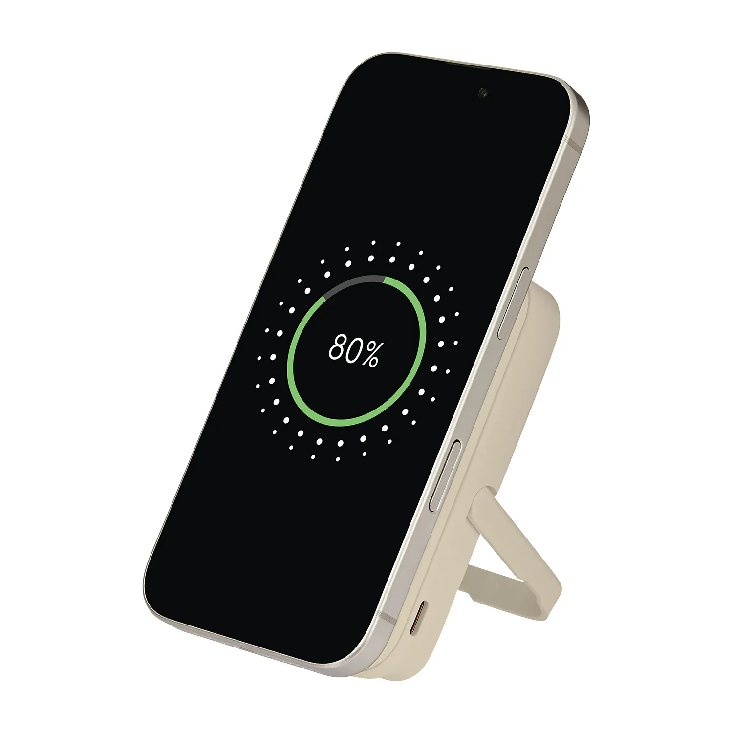 Внешний аккумулятор Юнион PD (Union PD) 10000mAh с функцией беспроводной зарядки 15W, бежевый фото 10