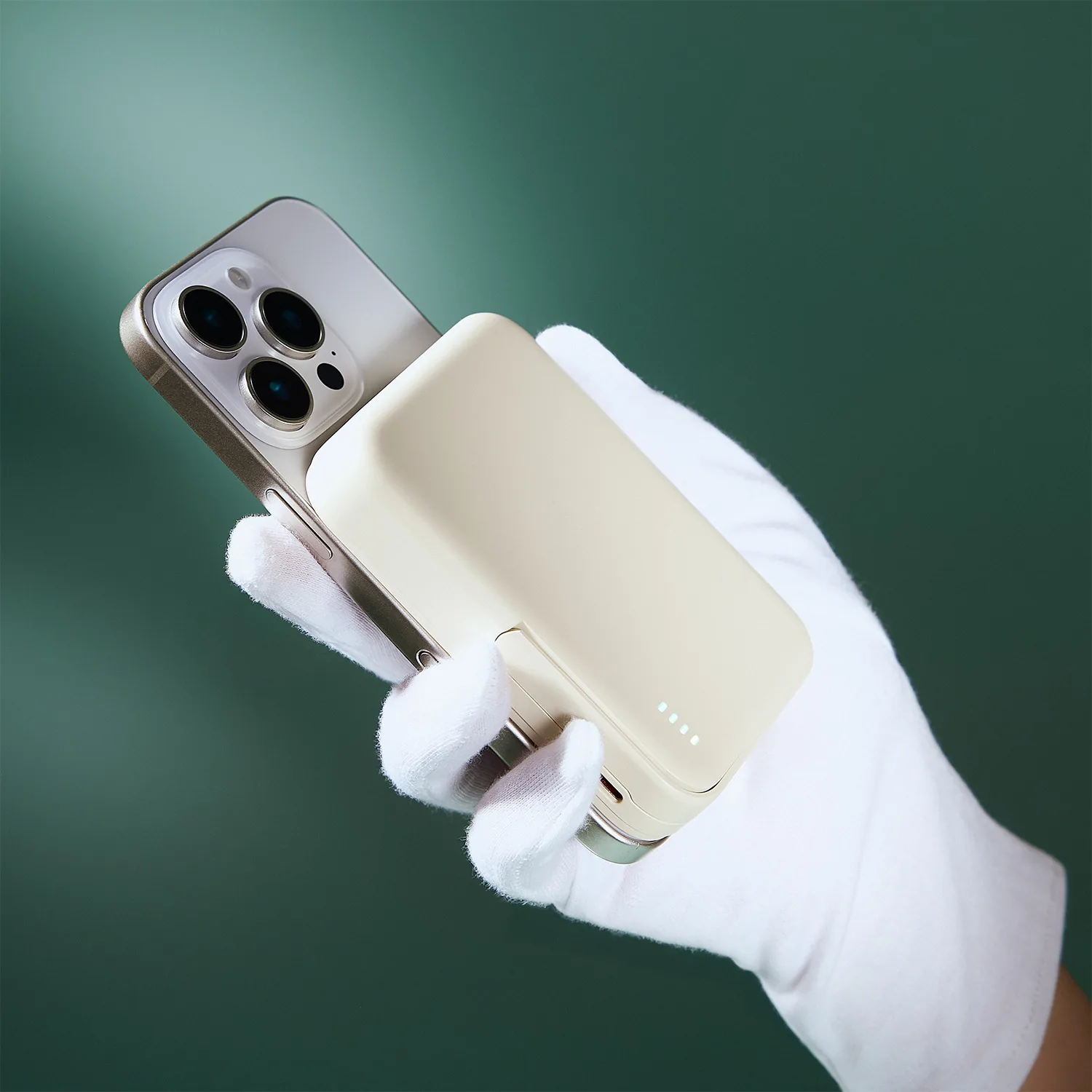 Внешний аккумулятор Юнион PD (Union PD) 10000mAh с функцией беспроводной зарядки 15W, бежевый фото 11