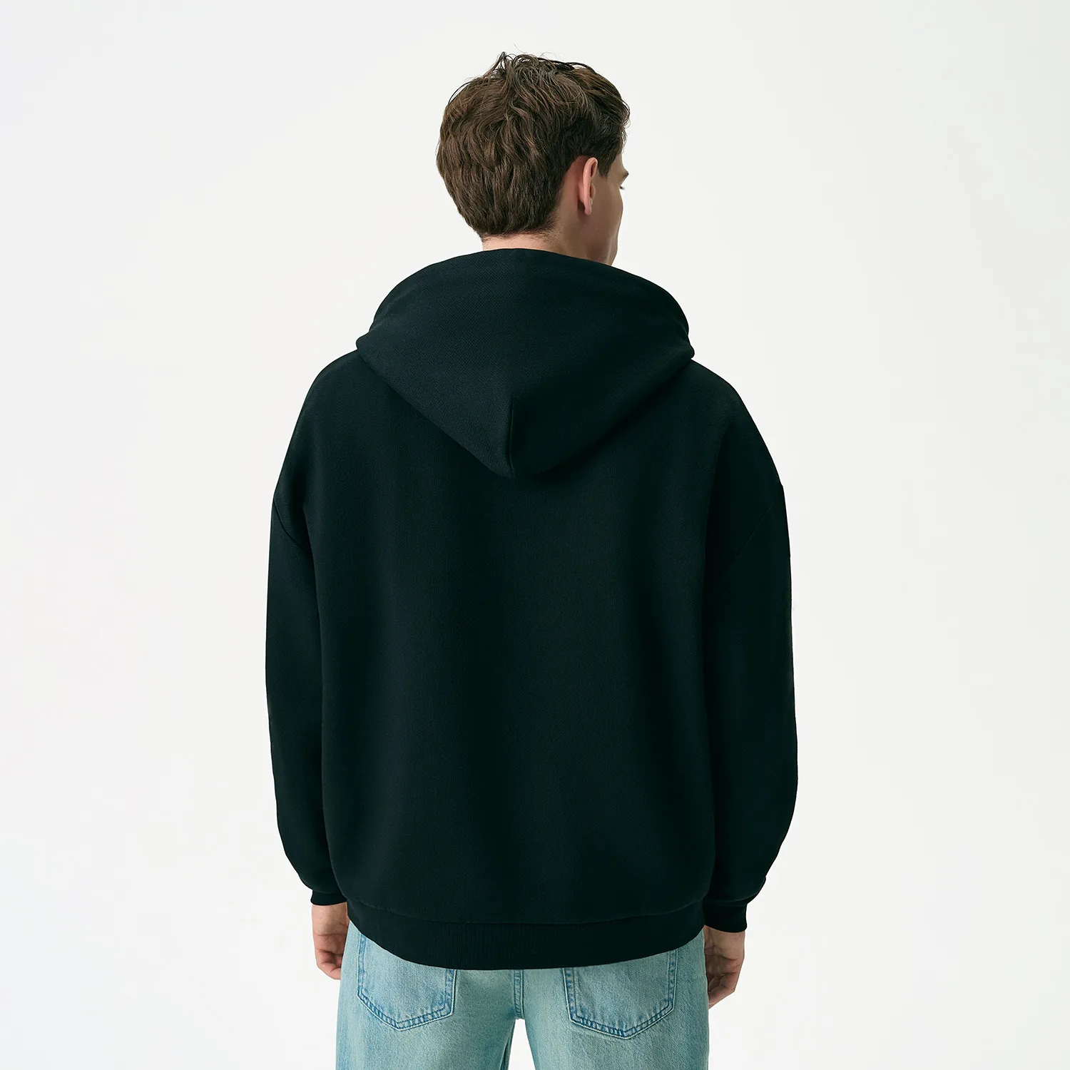 Худи релакс унисекс Баланс (Balance), с начесом, черный, размер XL/2XL