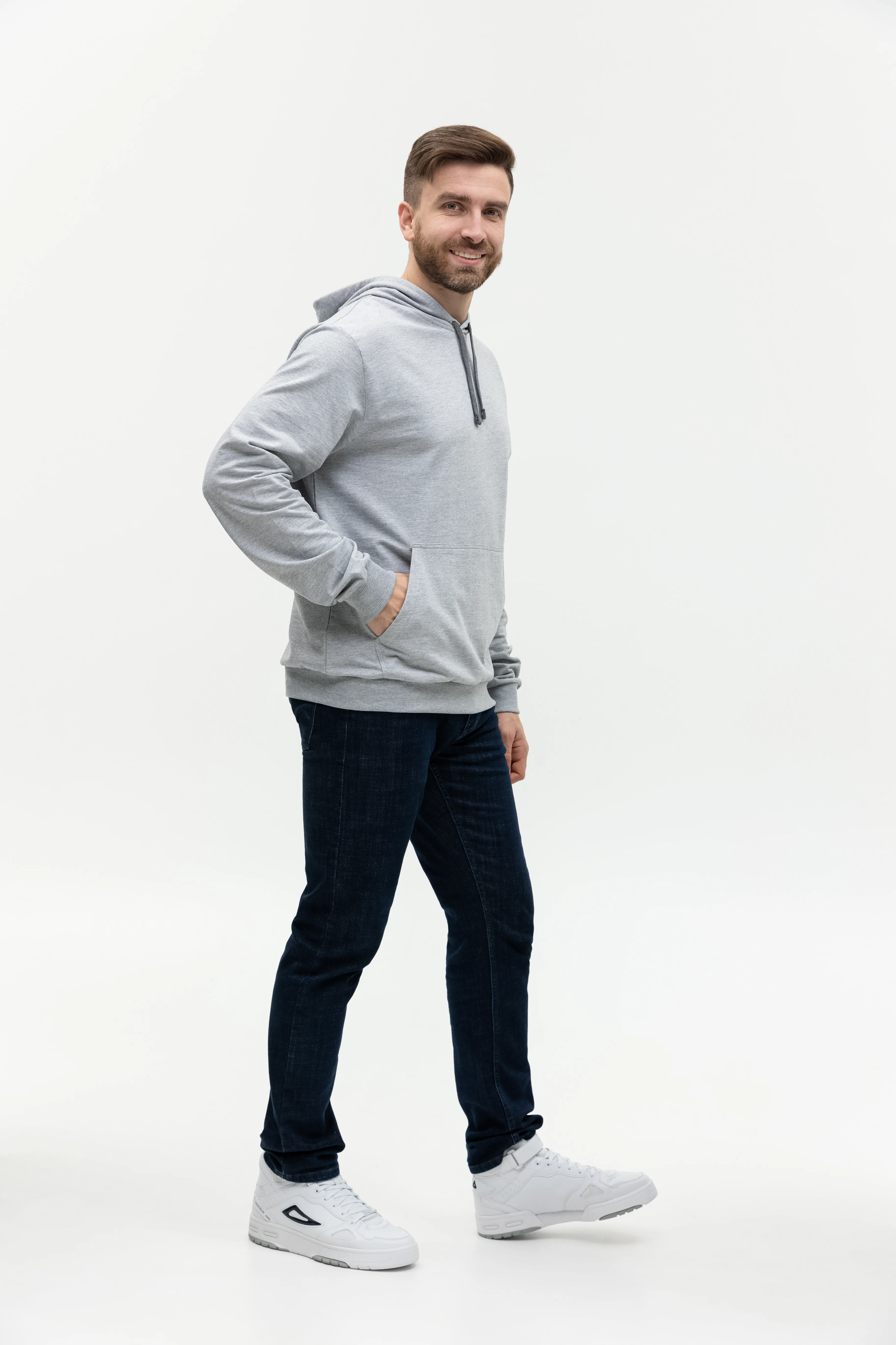 Худи унисекс STAN футер без начёса с контрастным капюшоном 260, 23 фото 4