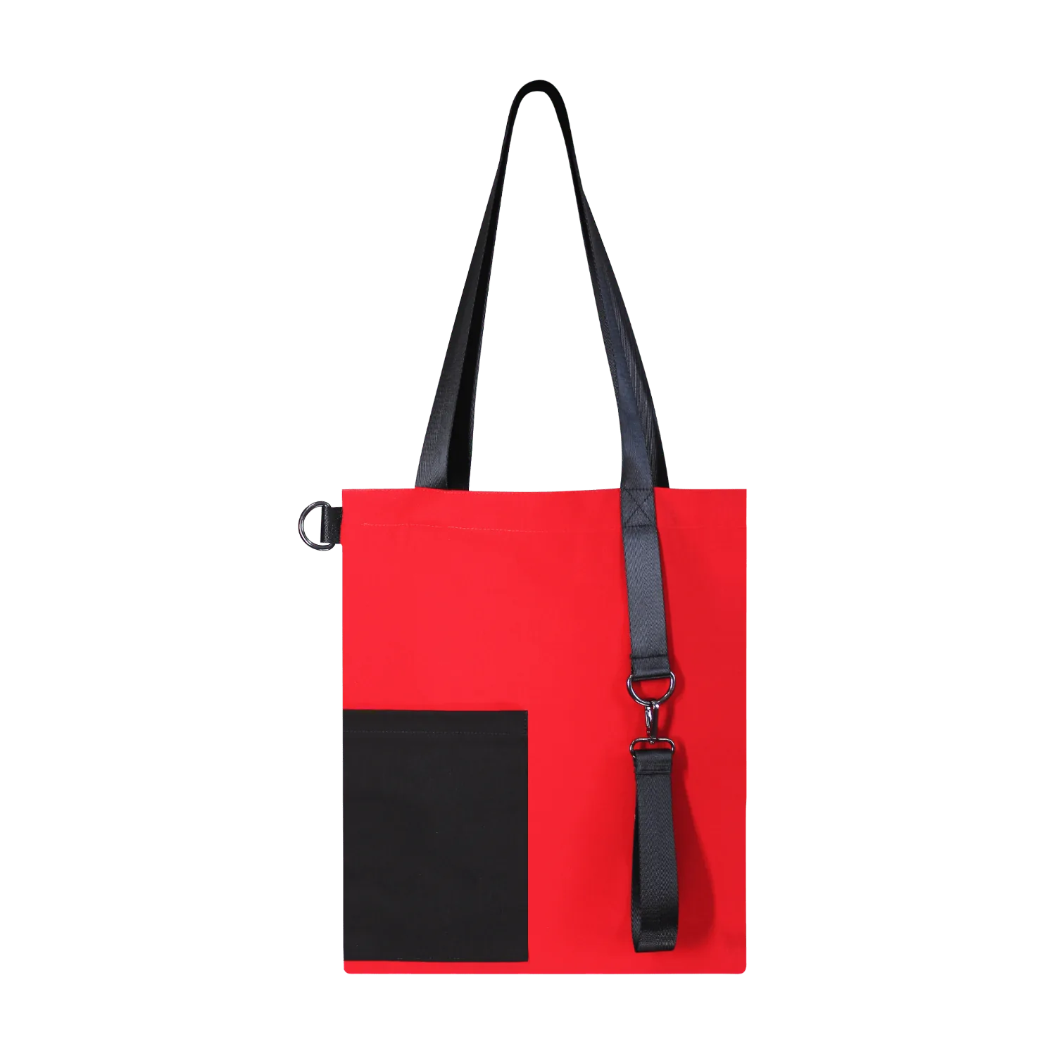 Шоппер Superbag Color (красный с чёрным) фото 3