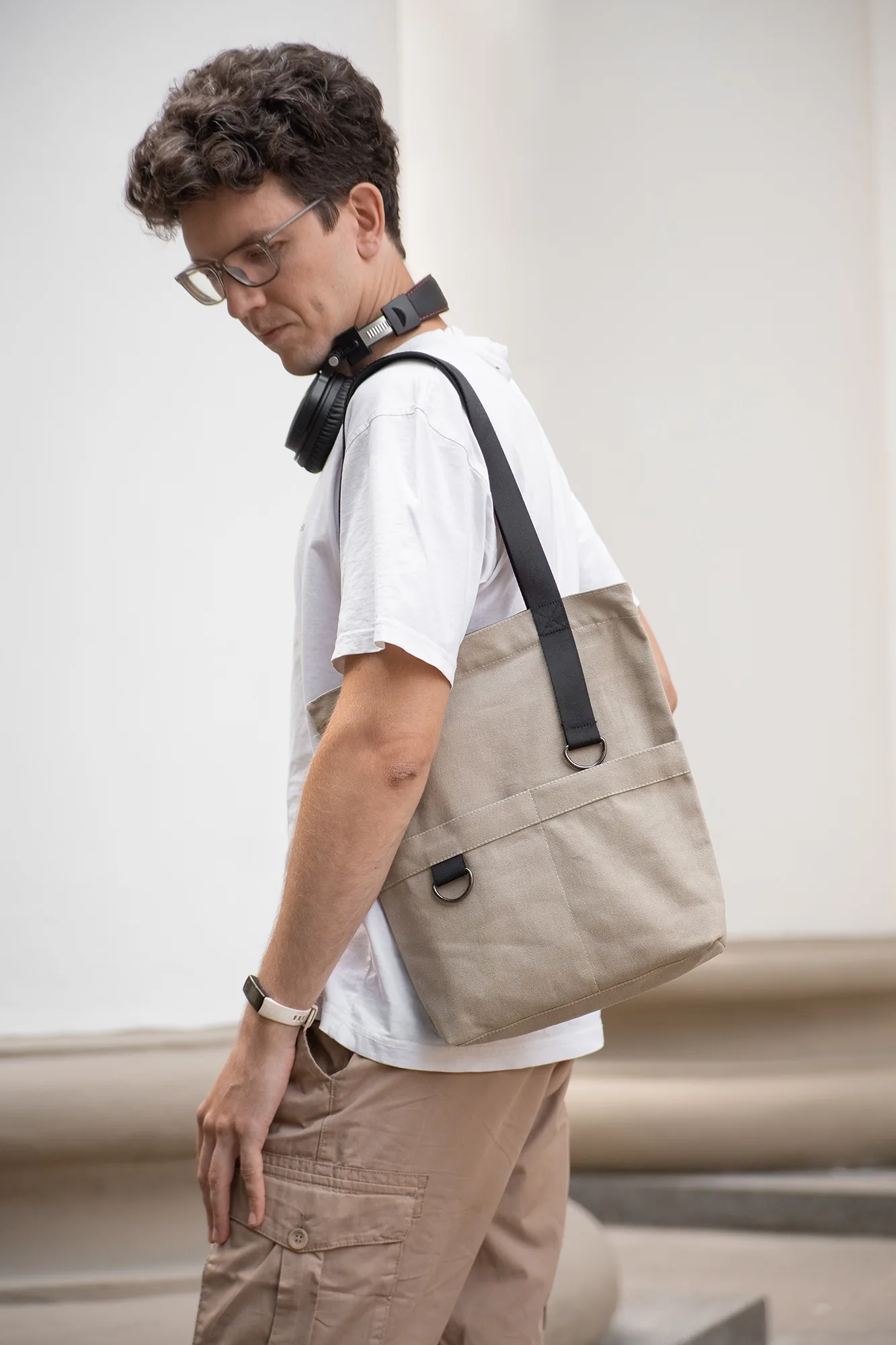 Шоппер Superbag ZIP, с двумя карманами и молнией (песочный) фото 6
