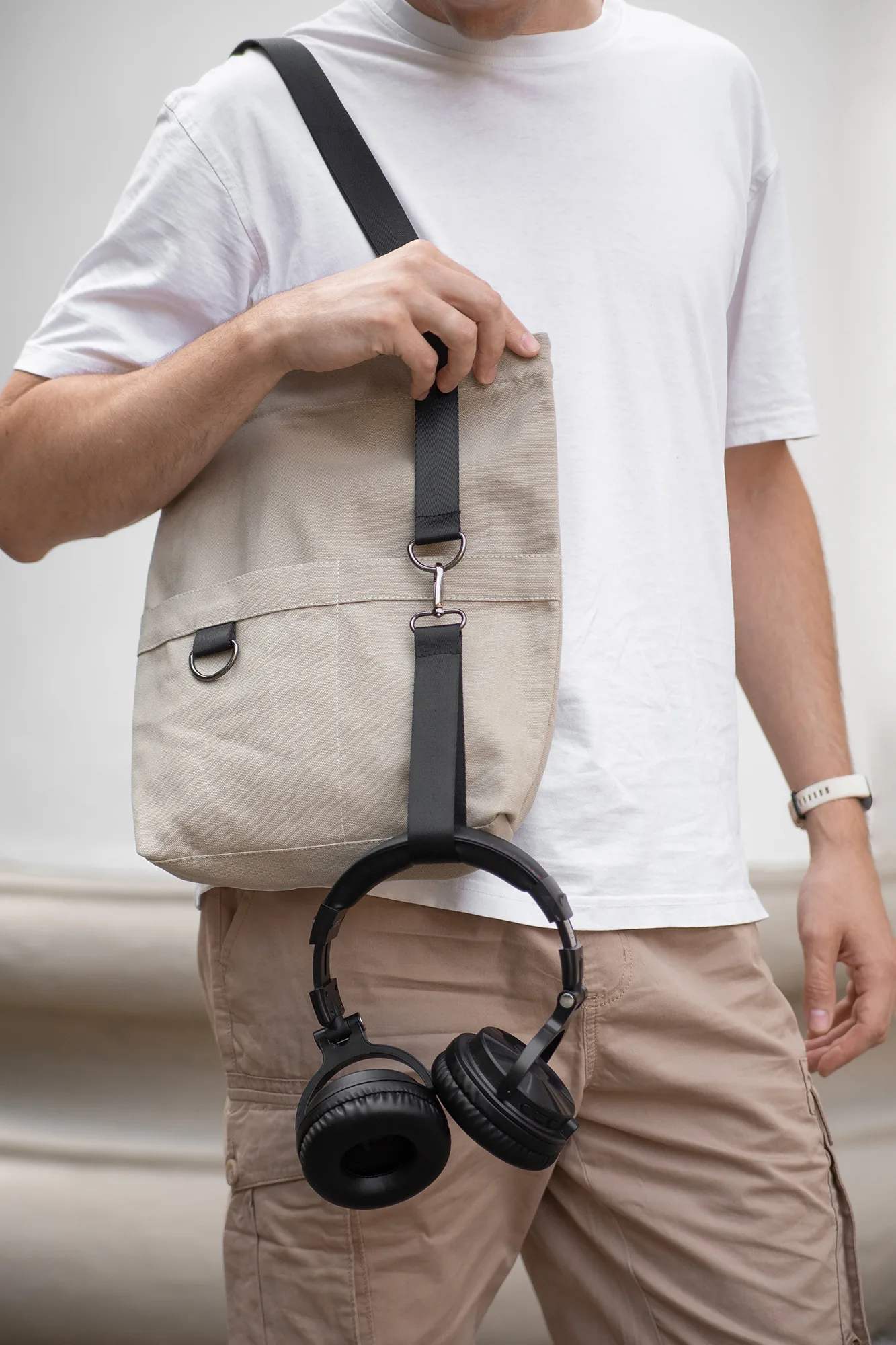 Шоппер Superbag ZIP, с двумя карманами и молнией (песочный) фото 7