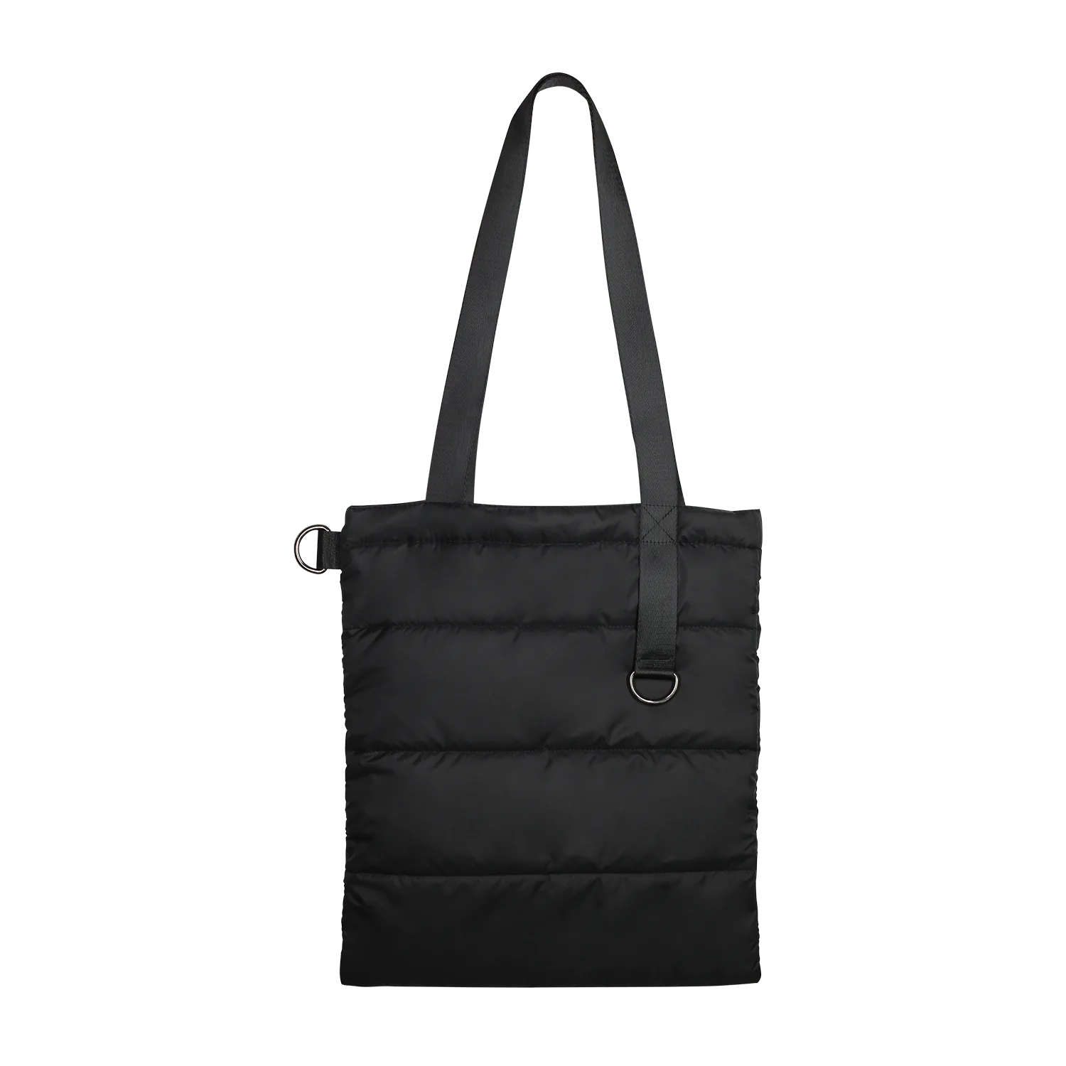 Шоппер Superbag Bubble, стёганый, с магнитной кнопкой (черный) фото 2