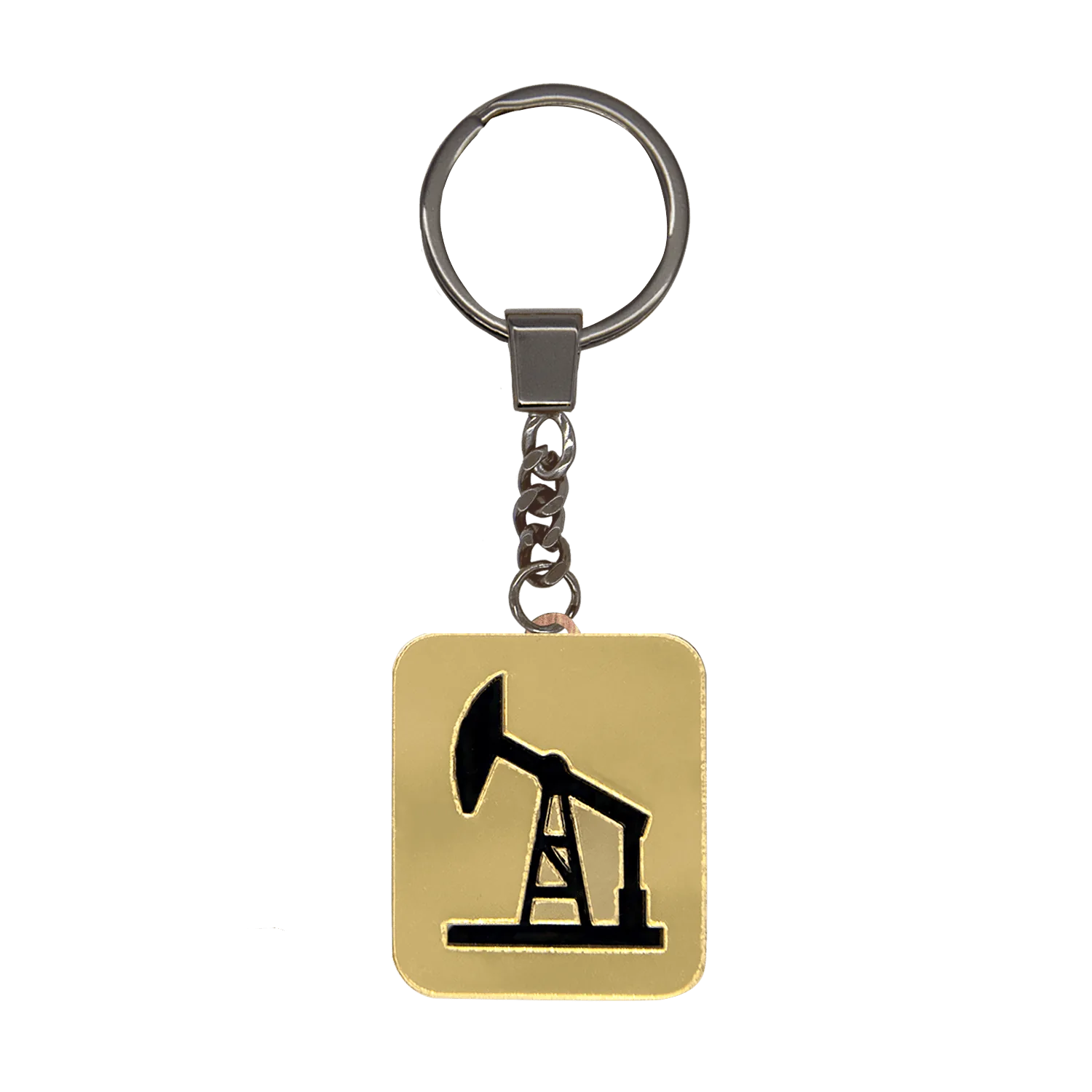 Брелок-обвес Нефтяная вышка (золотой с черным) фото 2