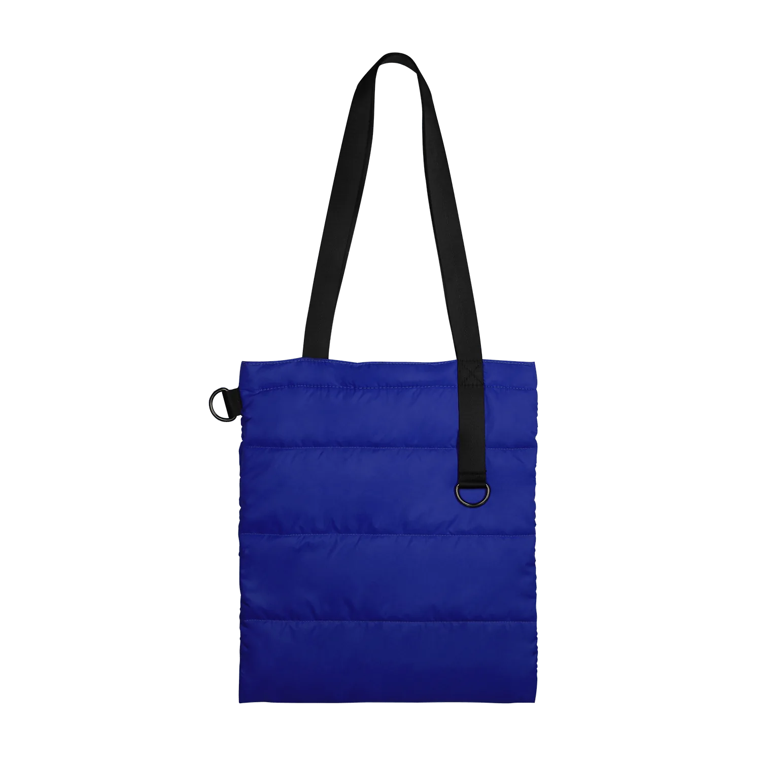 Шоппер Superbag Bubble New, стёганый, со скрытой магнитной кнопкой (синий с чёрным) фото 2
