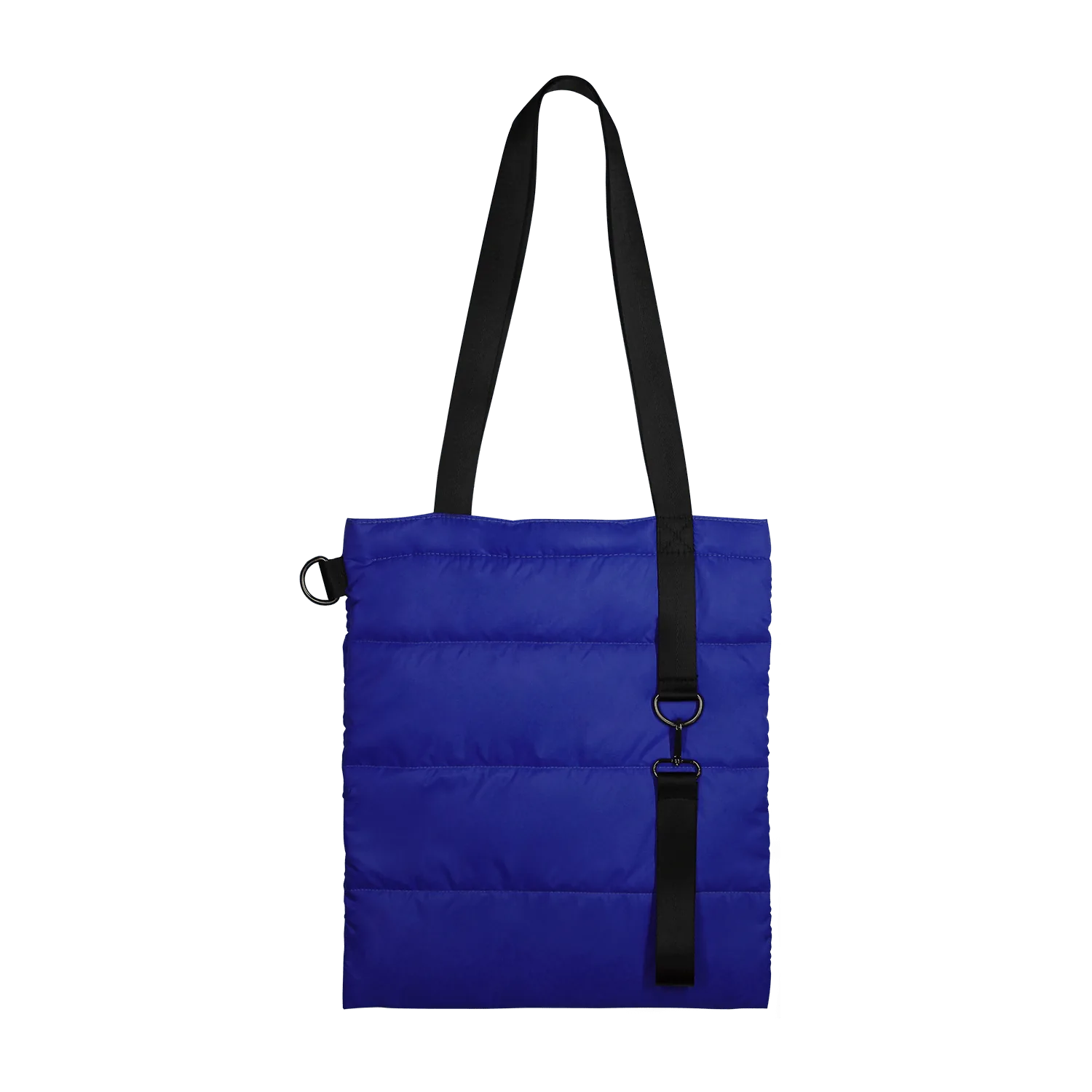 Шоппер Superbag Bubble New, стёганый, со скрытой магнитной кнопкой (синий с чёрным) фото 3